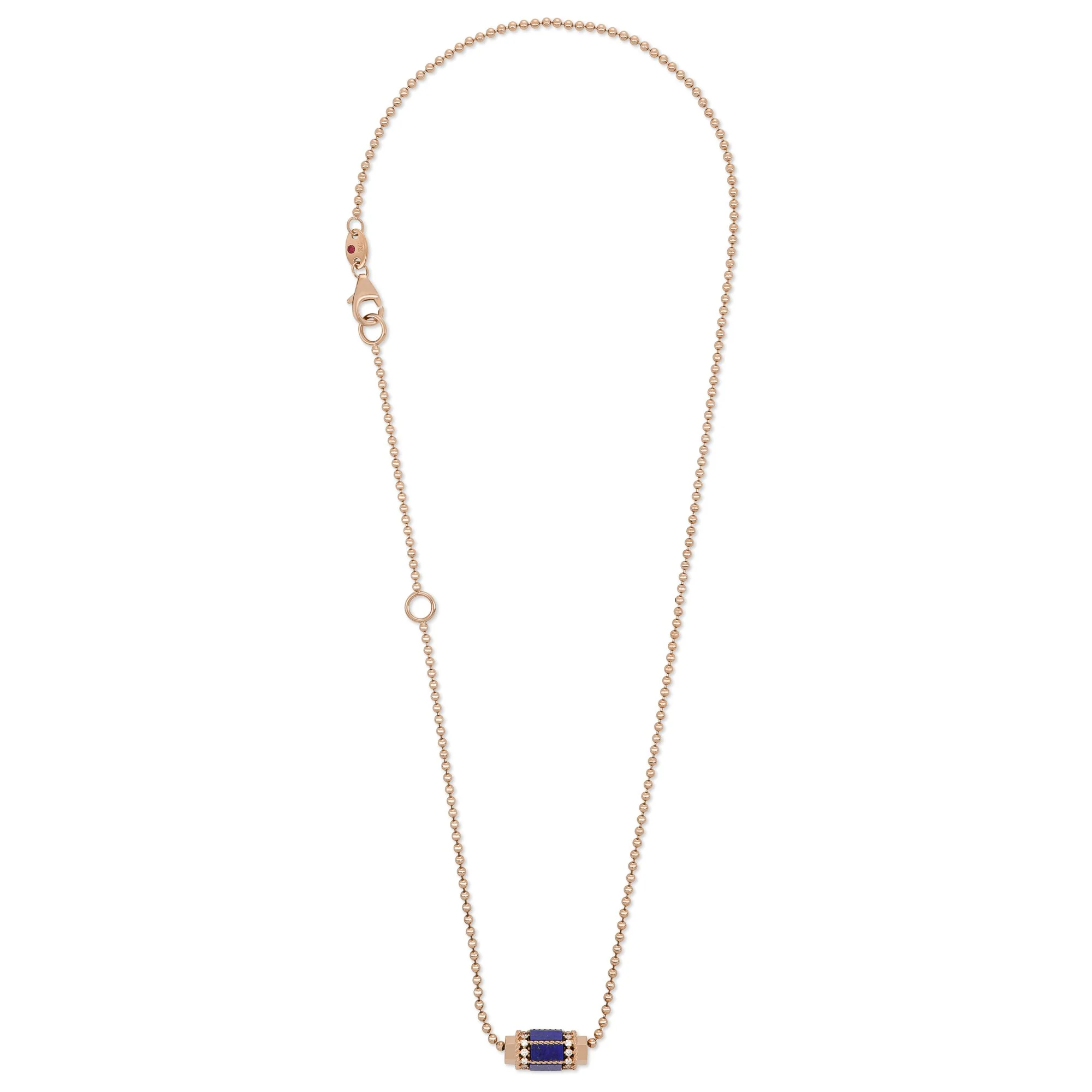 ART DECO NECKLACE WITH LAPIS LAZULI AND DIAMONDS - Image 2
