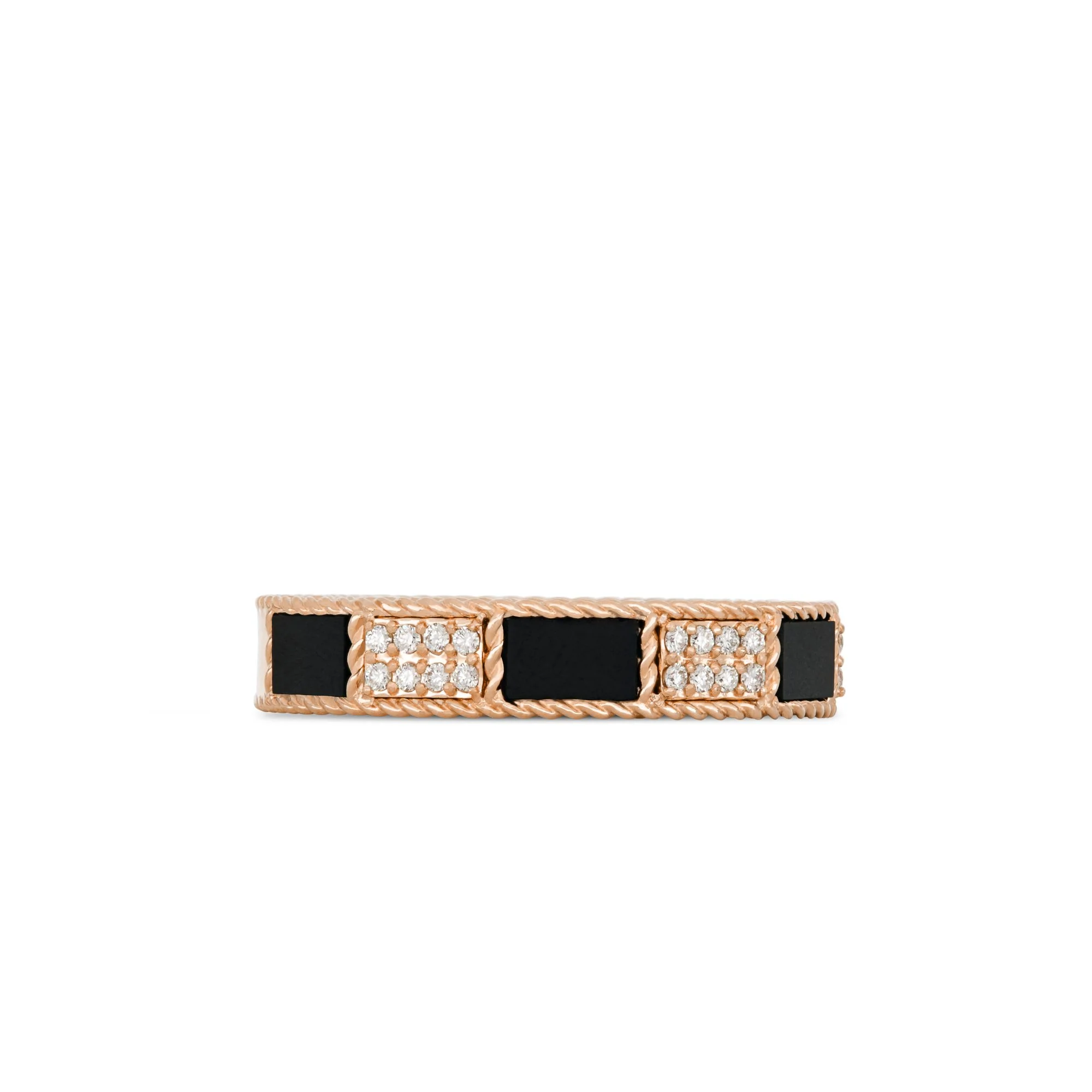 ART DECO RING WITH BLACK JADE AND DIAMONDS - Image 2