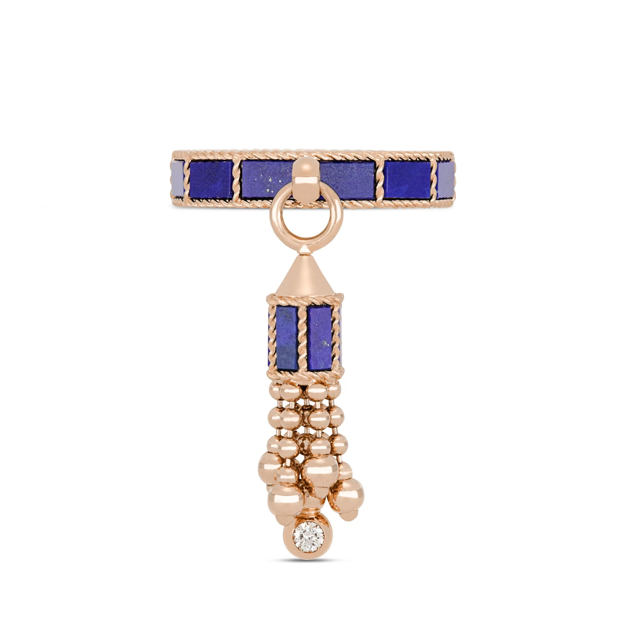 ART DECO RING WITH LAPIS LAZULI AND DIAMONDS - Image 2
