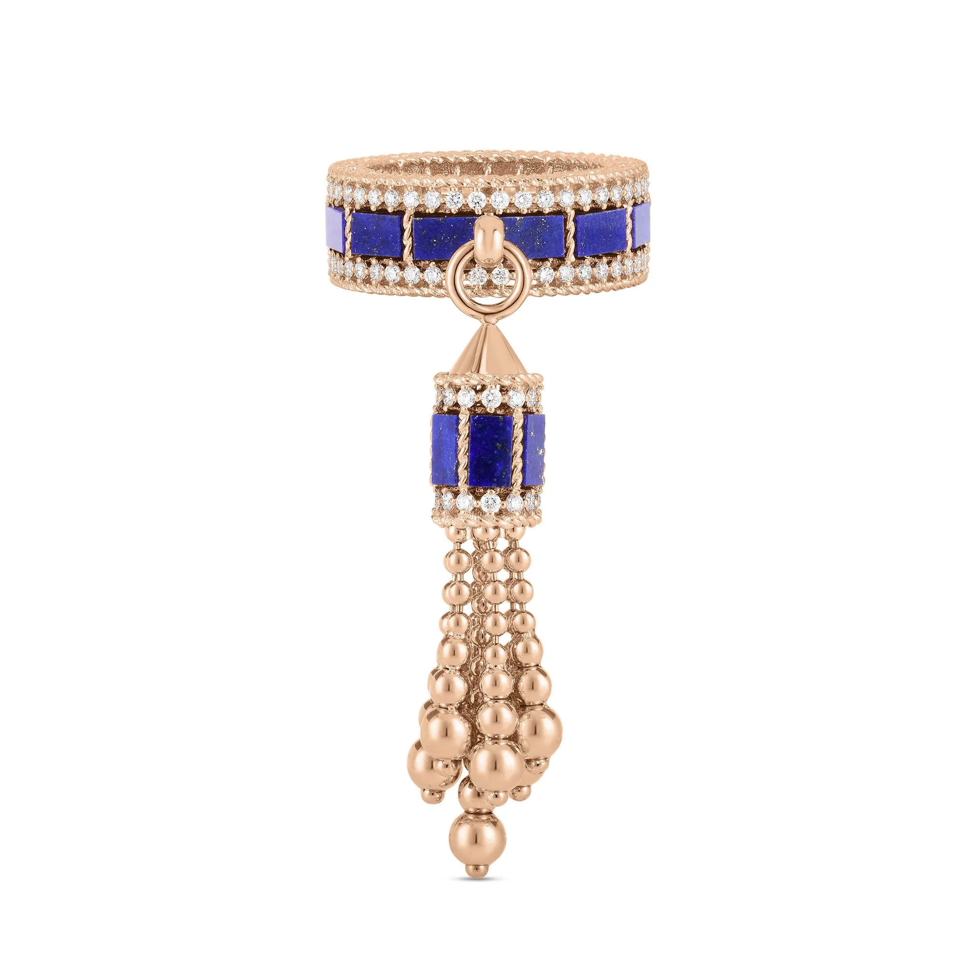 ART DECO RING WITH LAPIS LAZULI AND DIAMONDS - Image 2