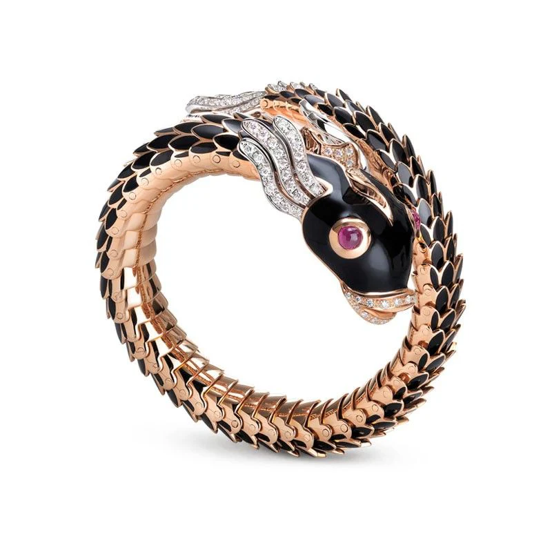 BRACELET  ENAMEL  ANIMALIER