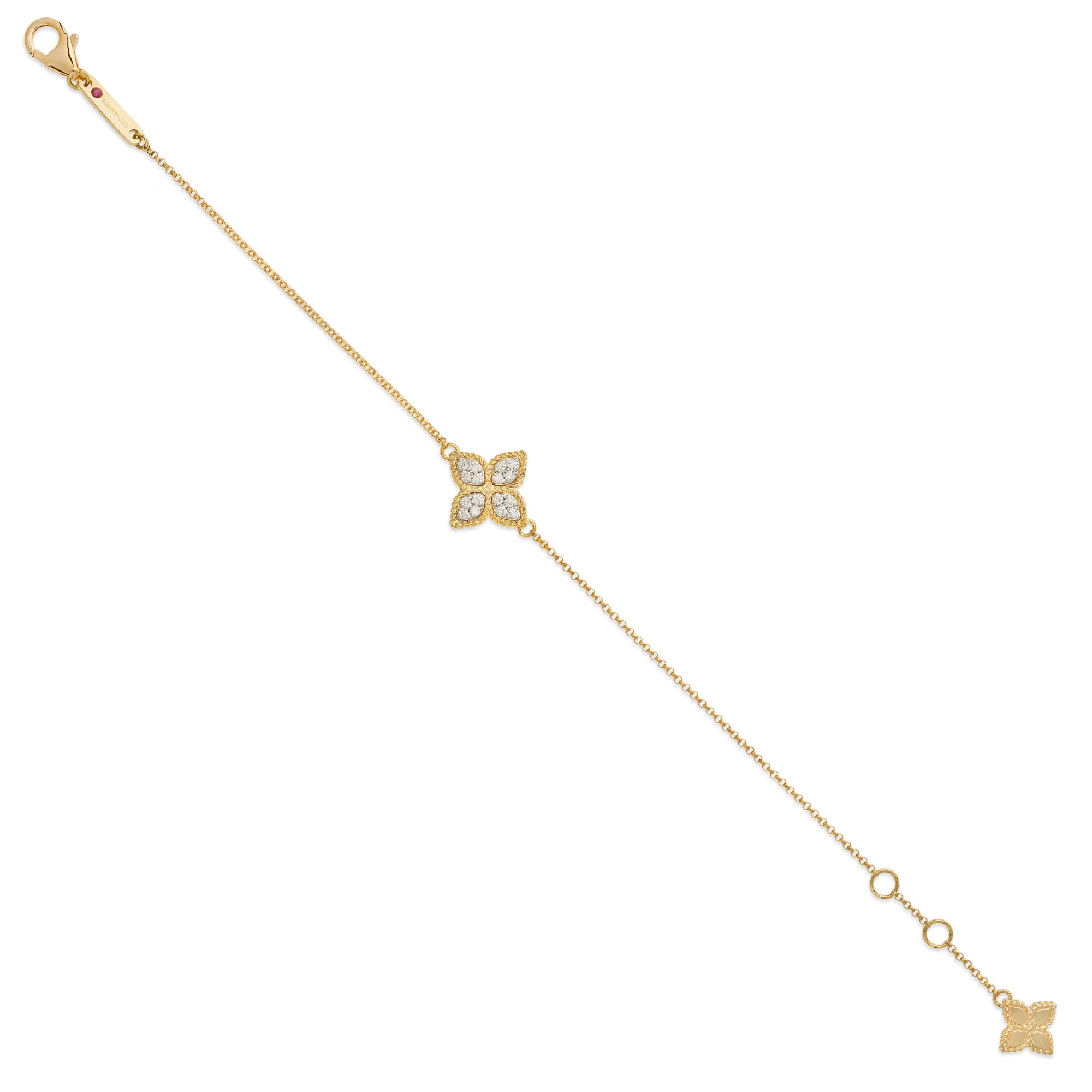 PRINCESS FLOWER BRACELET WITH DIAMONDS - Image 3
