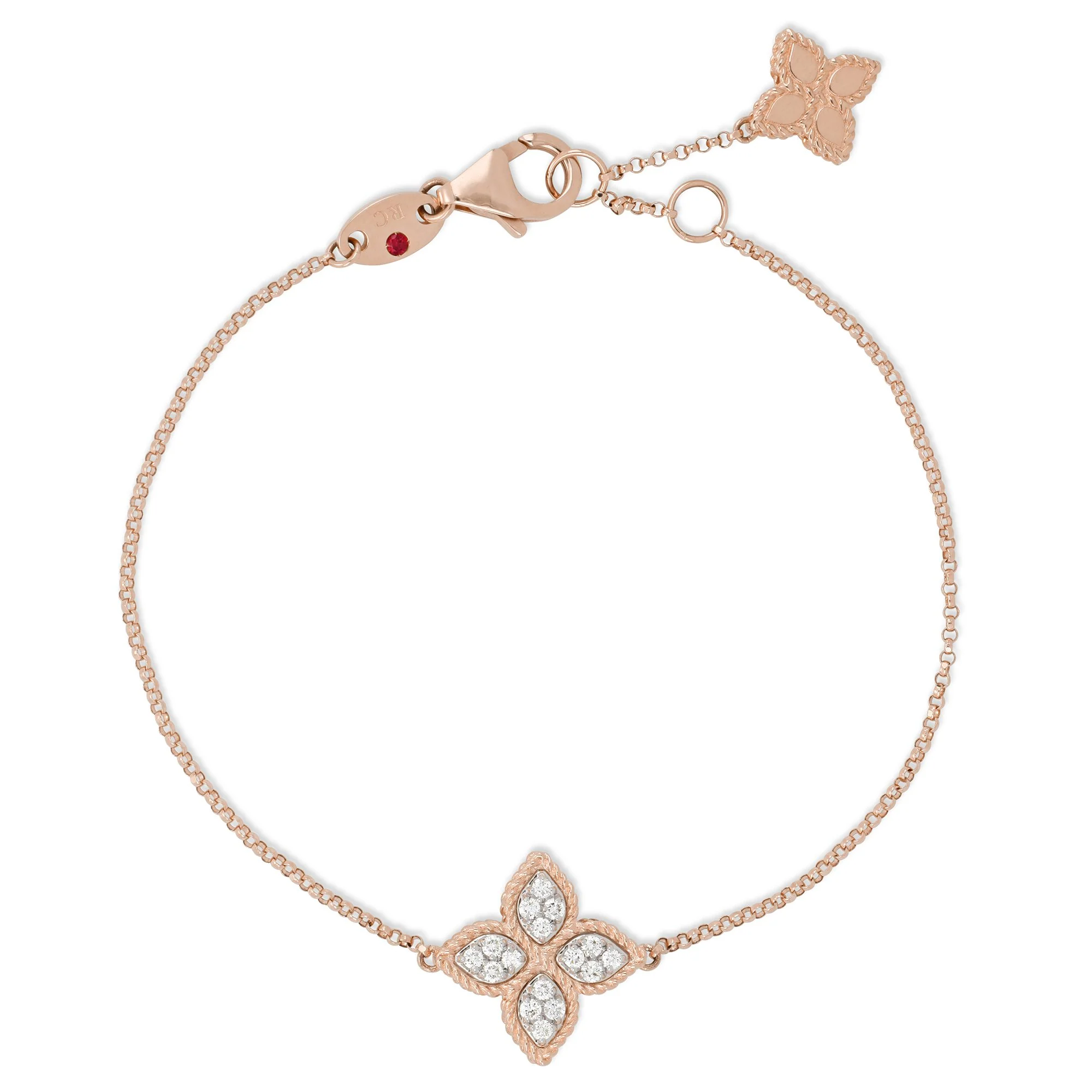 PRINCESS FLOWER BRACELET WITH DIAMONDS - Image 4