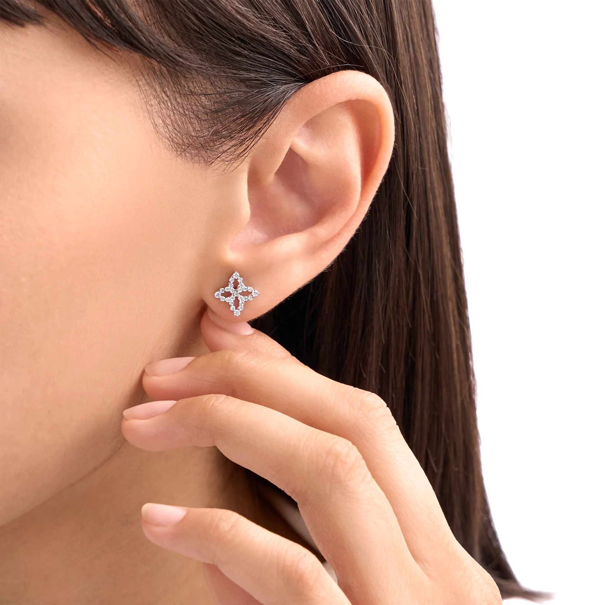 DIAMOND PRINCESS EARRINGS FOR CAROUSEL WITH DIAMONDS - Image 3
