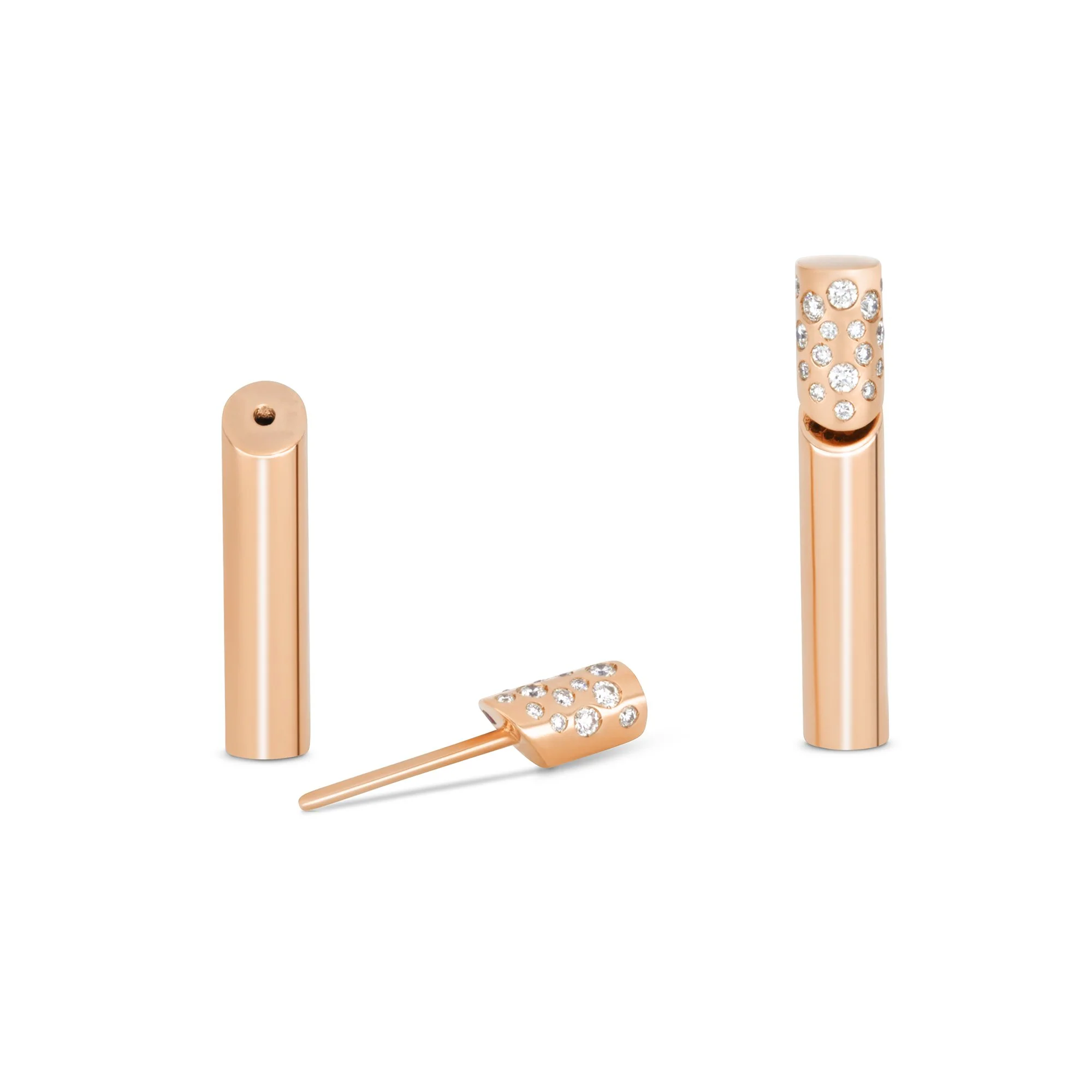 DOMINO EARRINGS WITH DIAMONDS - Image 2