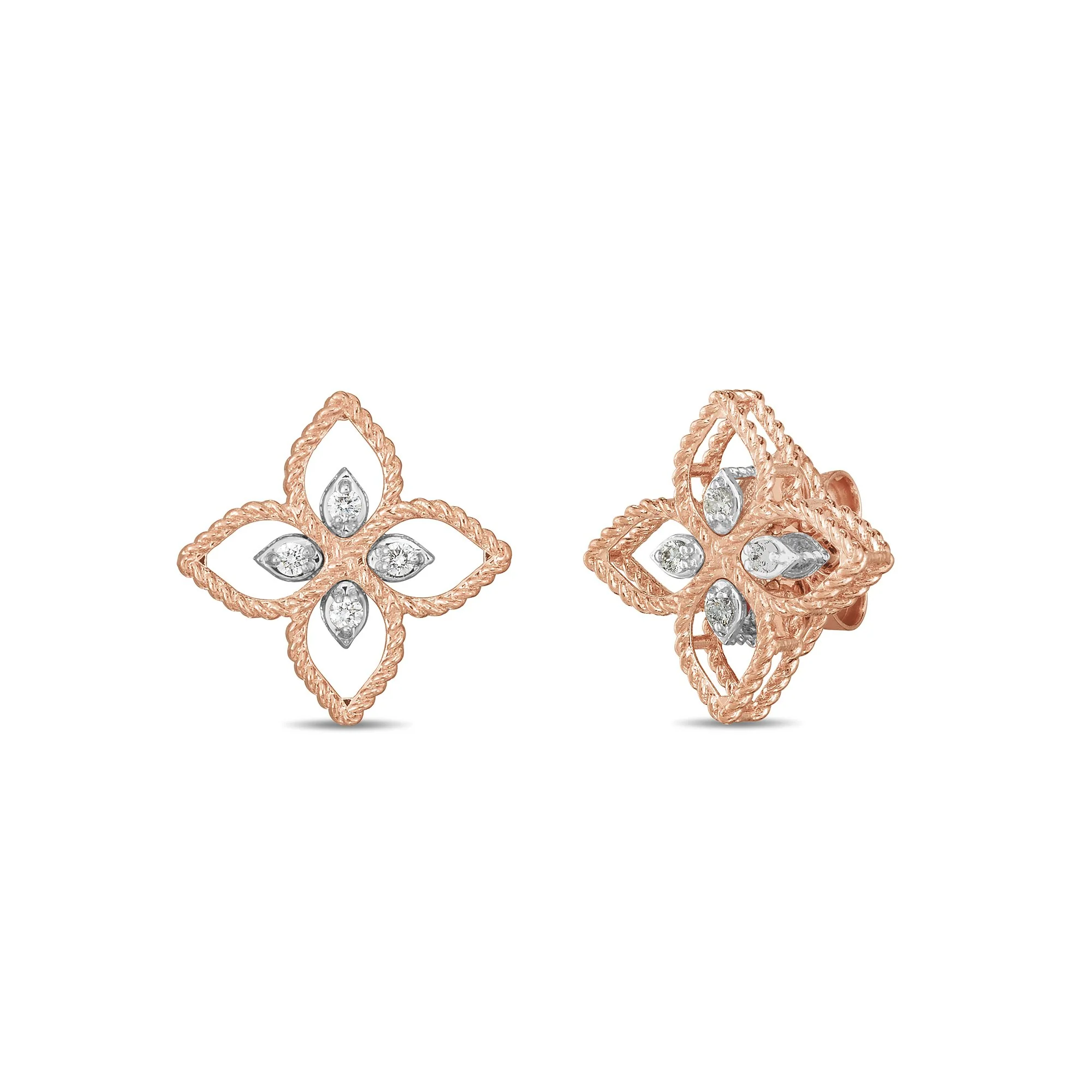 DESERT FLOWER EARRINGS WITH DIAMONDS - Image 3