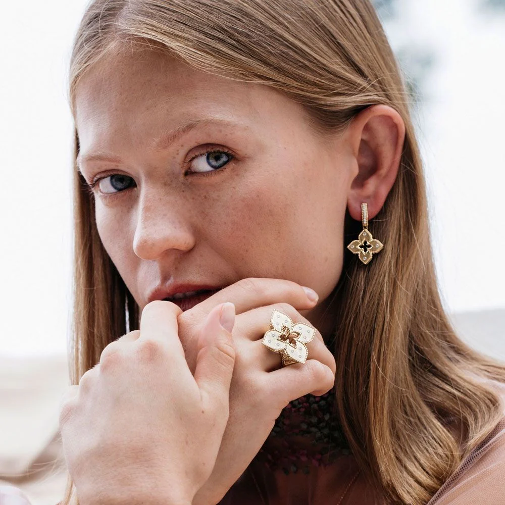 VENETIAN PRINCESS EARRINGS WITH DIAMONDS - Image 5