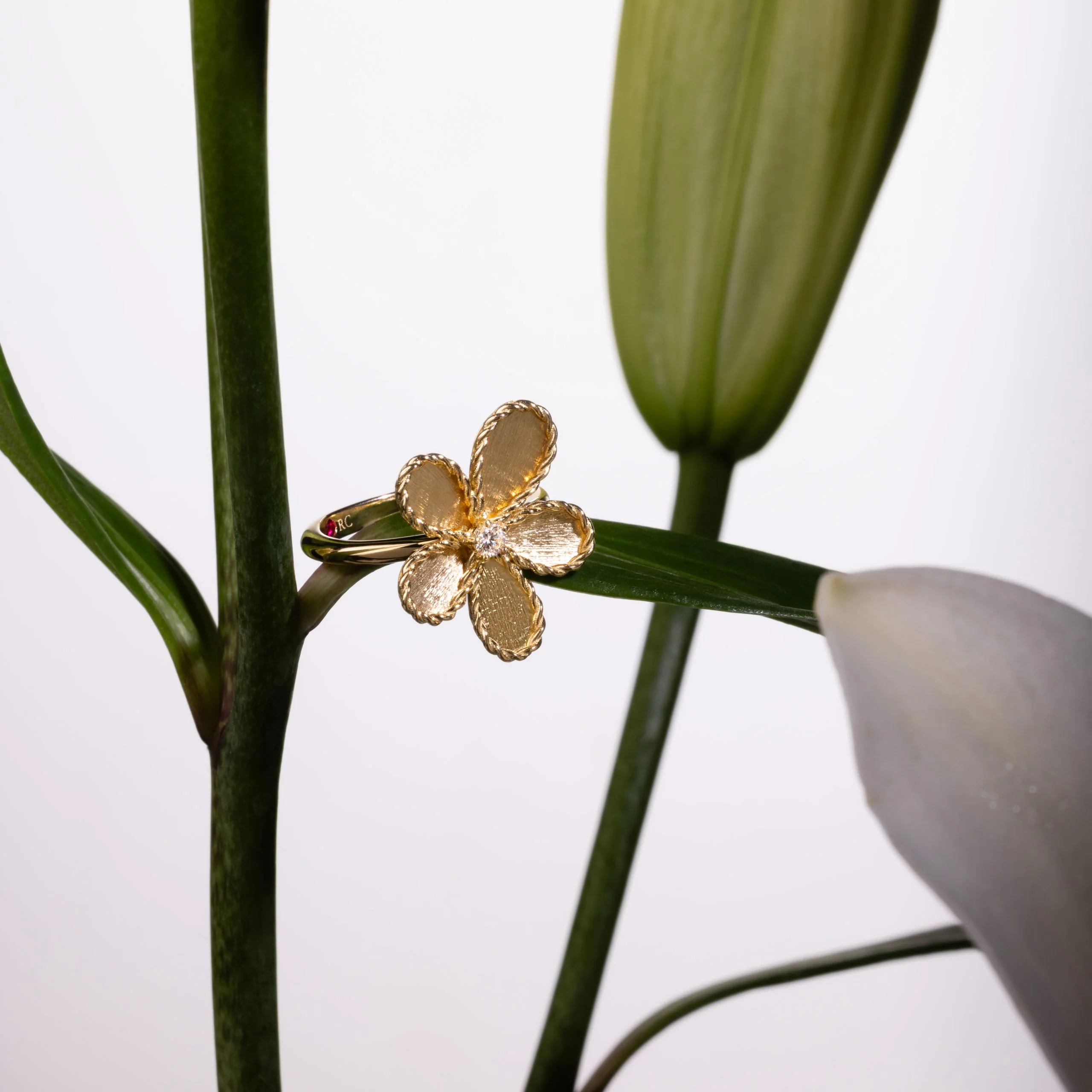 JASMINE RING WITH DIAMONDS - Image 4