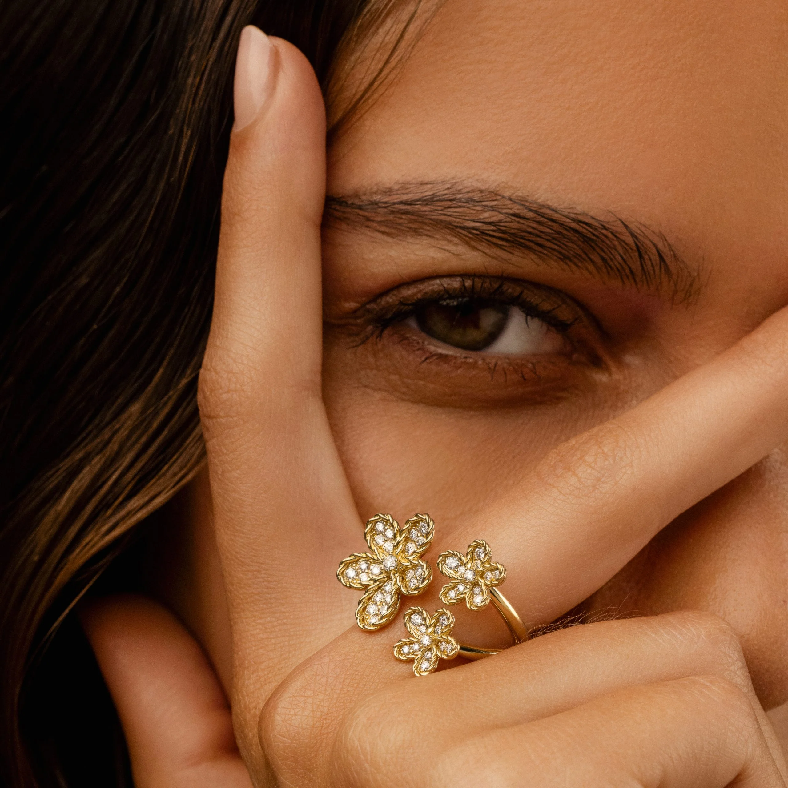 JASMINE RING WITH DIAMONDS - Image 4