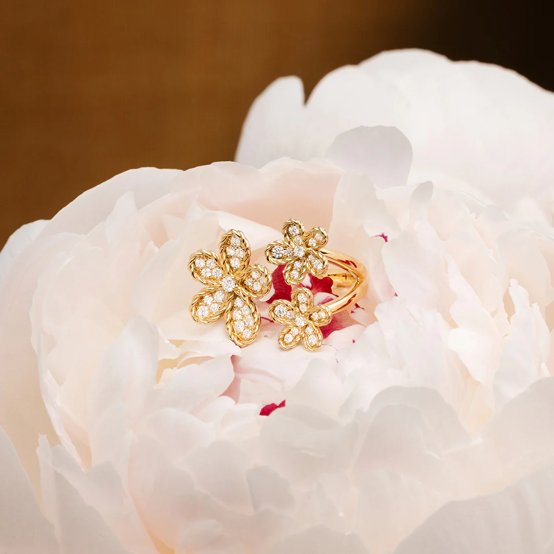 JASMINE RING WITH DIAMONDS - Image 5
