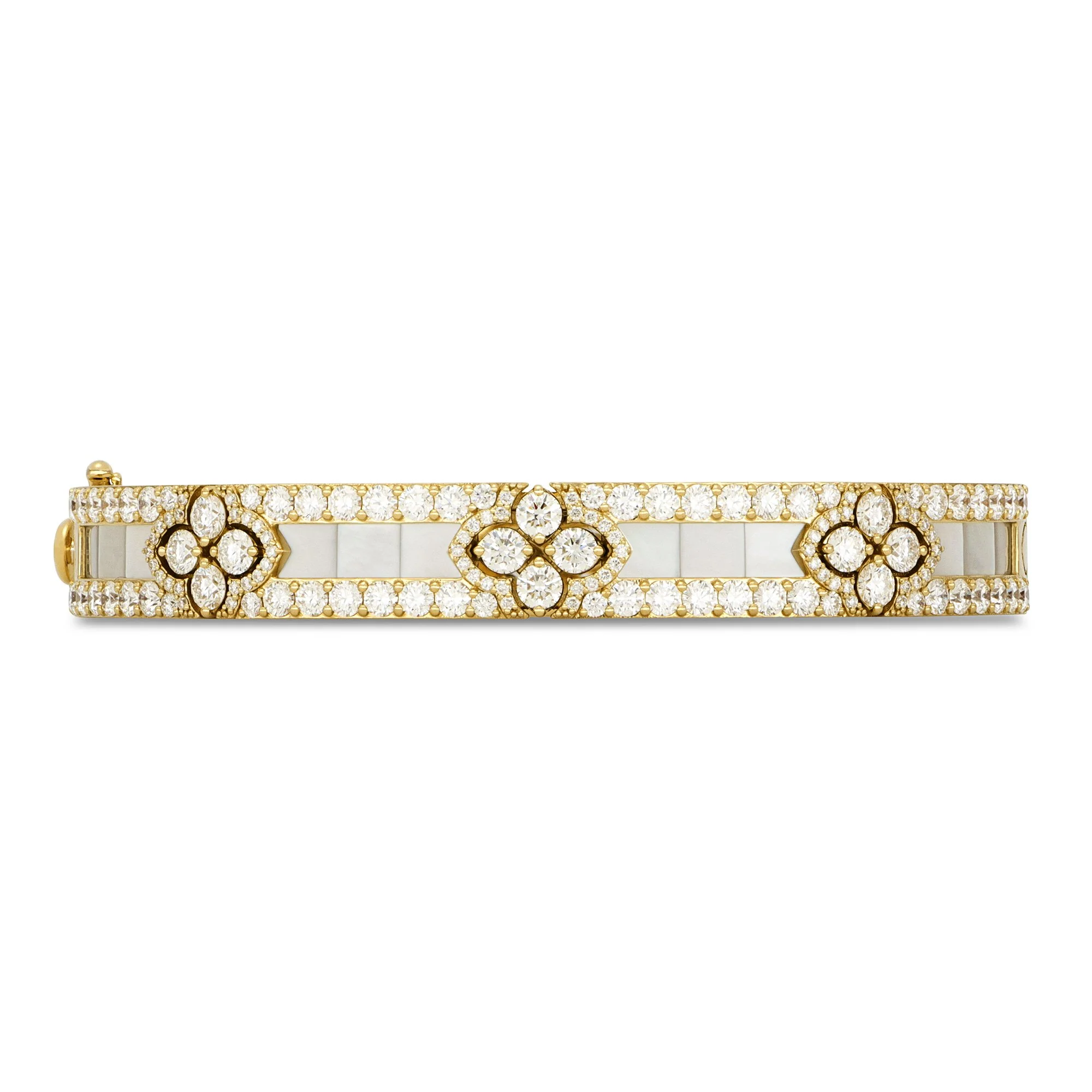 LOVE IN VERONA BANGLE WITH MOTHER OF PEARL AND DIAMONDS - Image 2