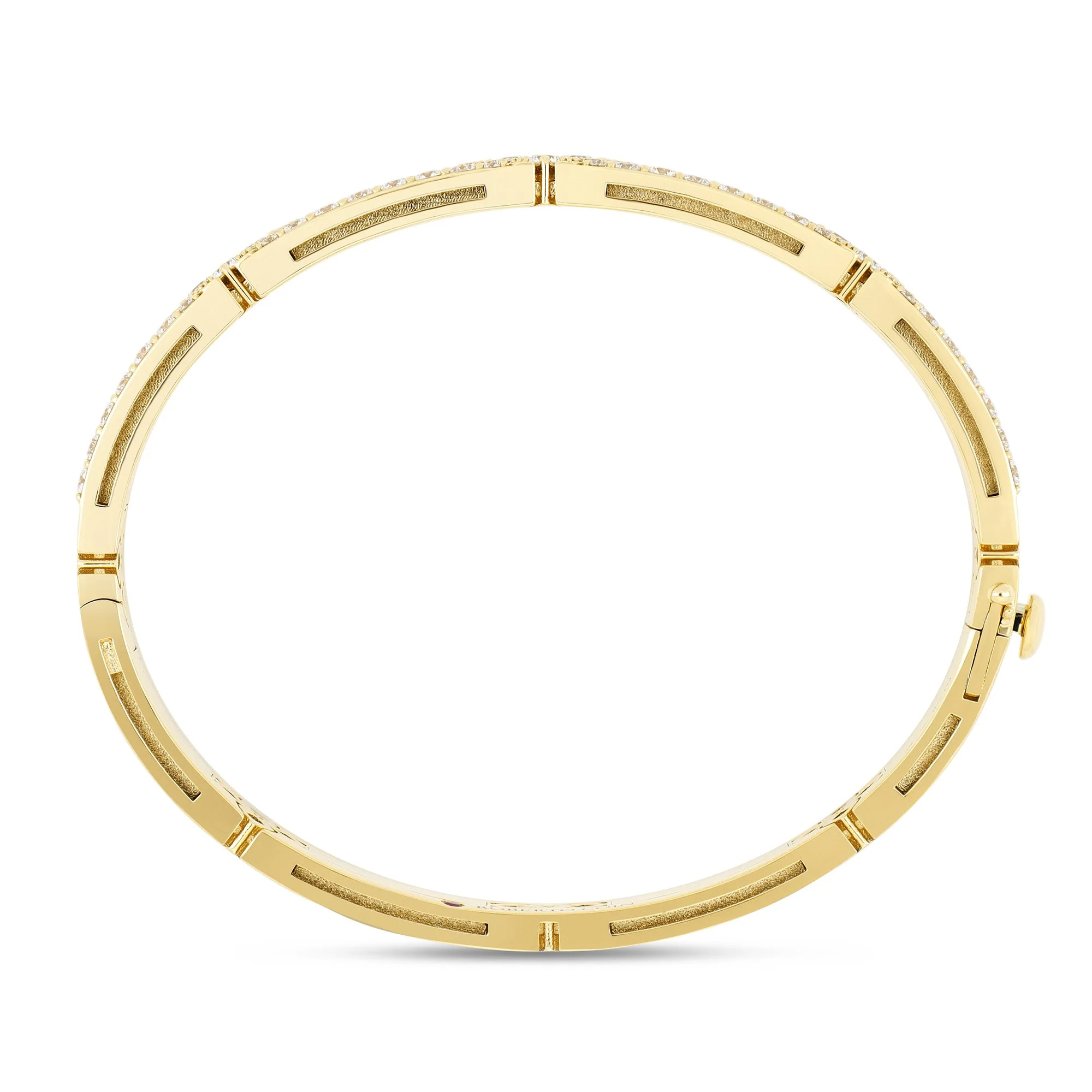 LOVE IN VERONA BANGLE WITH MOTHER OF PEARL AND DIAMONDS - Image 3