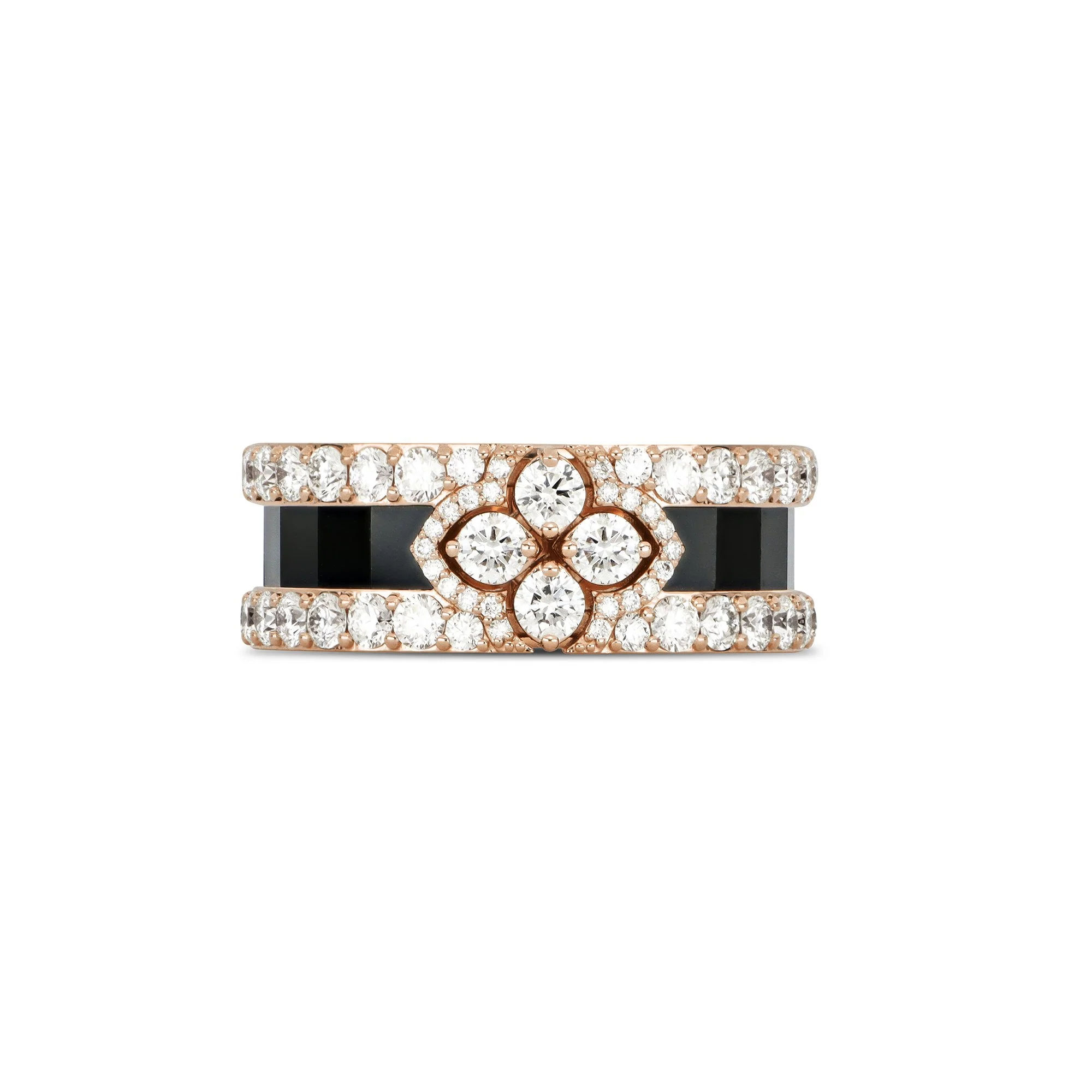 LOVE IN VERONA RING WITH BLACK JADE AND DIAMONDS - Image 2