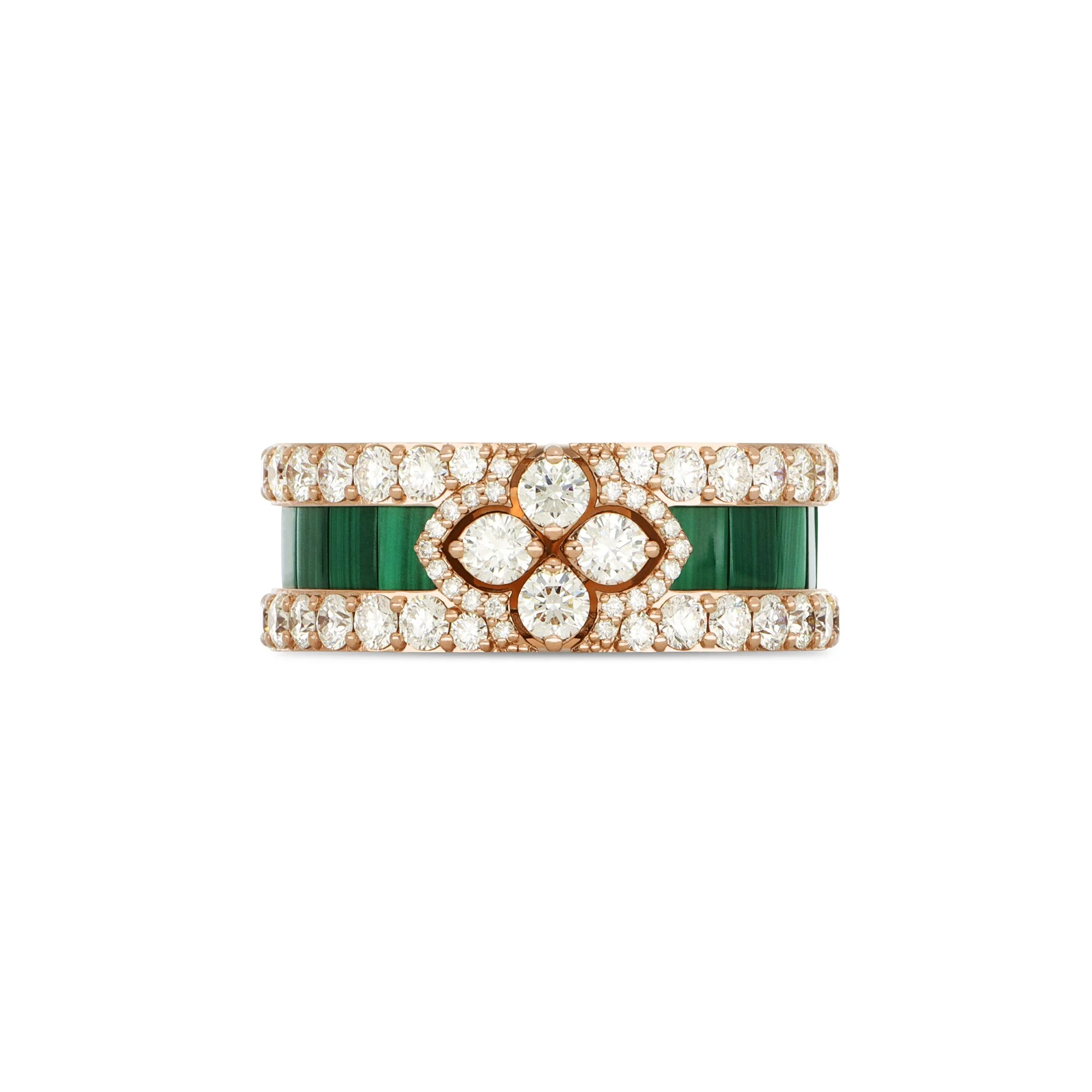 LOVE IN VERONA RING WITH MALACHITE AND DIAMONDS - Image 2