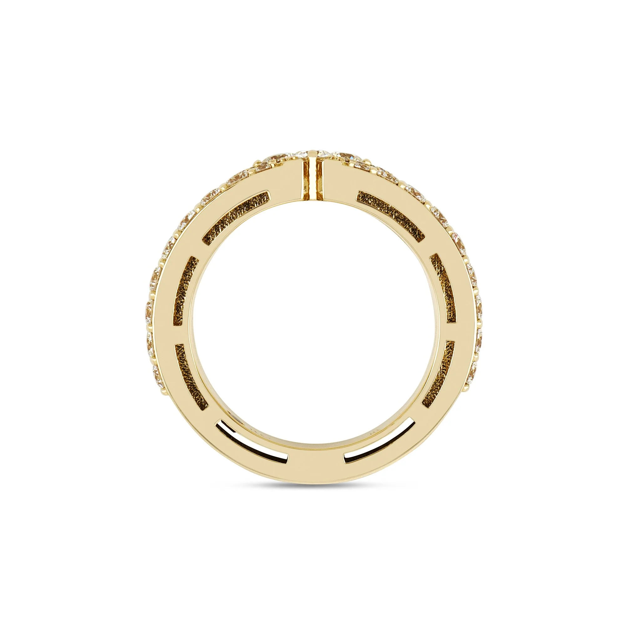 LOVE IN VERONA RING WITH MOTHER OF PEARL AND DIAMONDS - Image 3