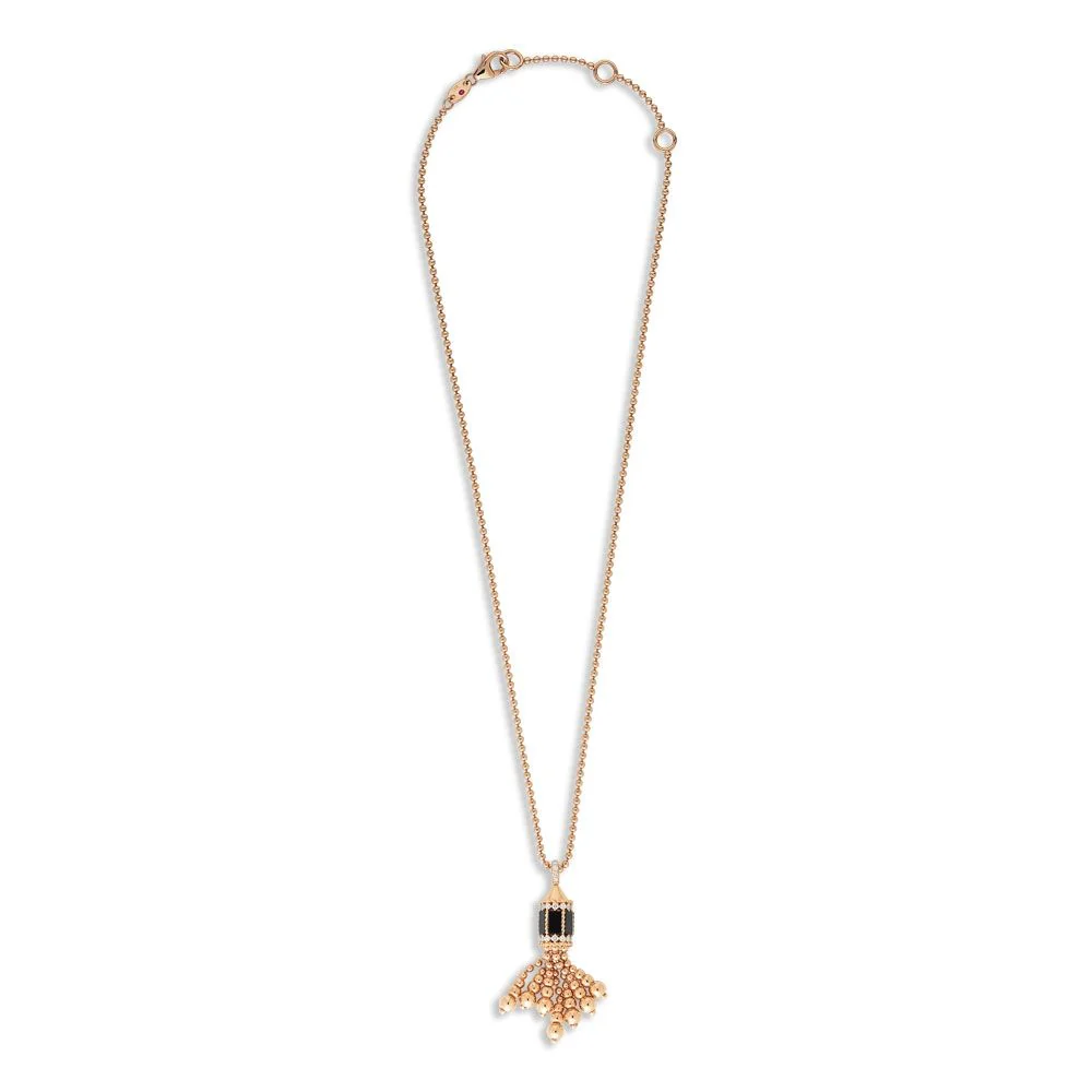 ART DECO NECKLACE WITH BLACK JADE AND DIAMONDS - Image 3