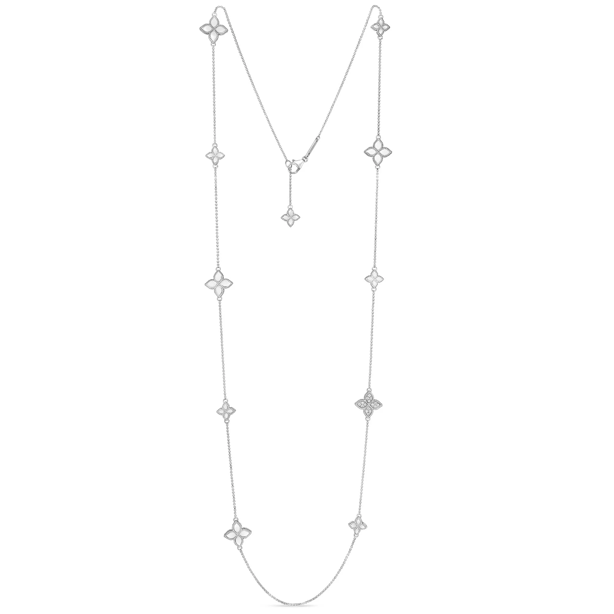 PRINCESS FLOWER NECKLACE WITH DIAMONDS - Image 3