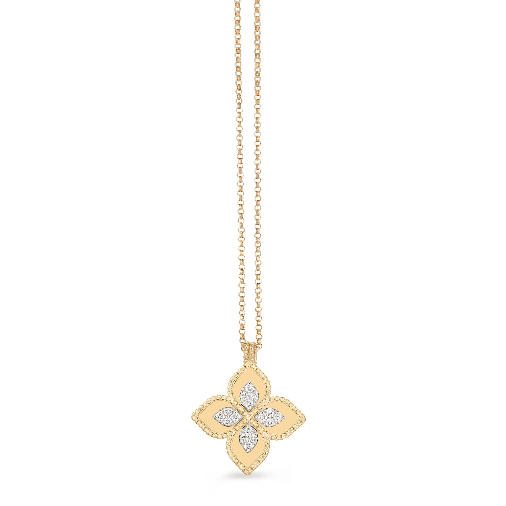 PRINCESS FLOWER PENDANT WITH DIAMONDS - Image 5