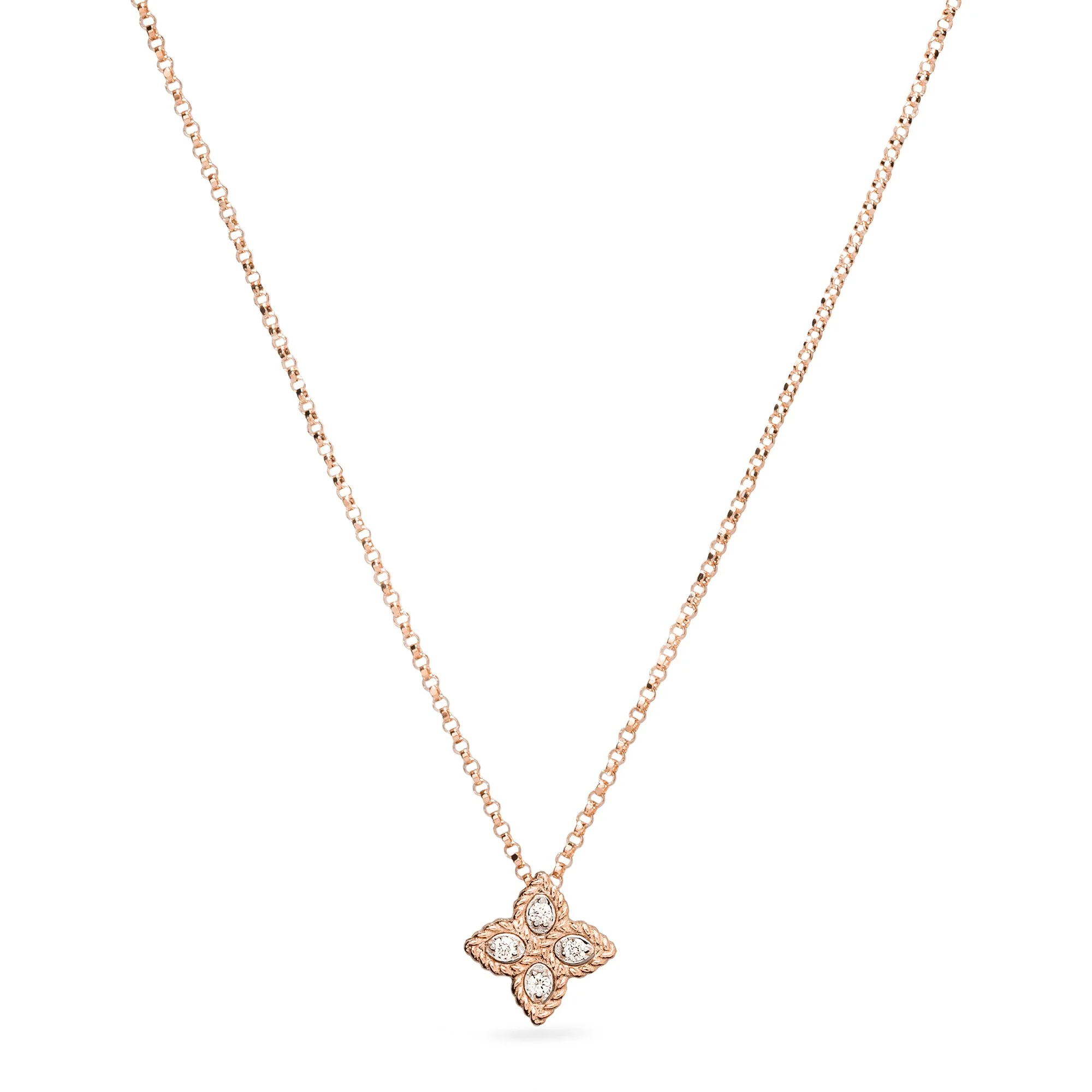 PRINCESS FLOWER PENDANT WITH DIAMONDS - Image 4