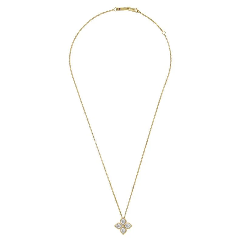 PRINCESS FLOWER PENDANT WITH DIAMONDS - Image 3