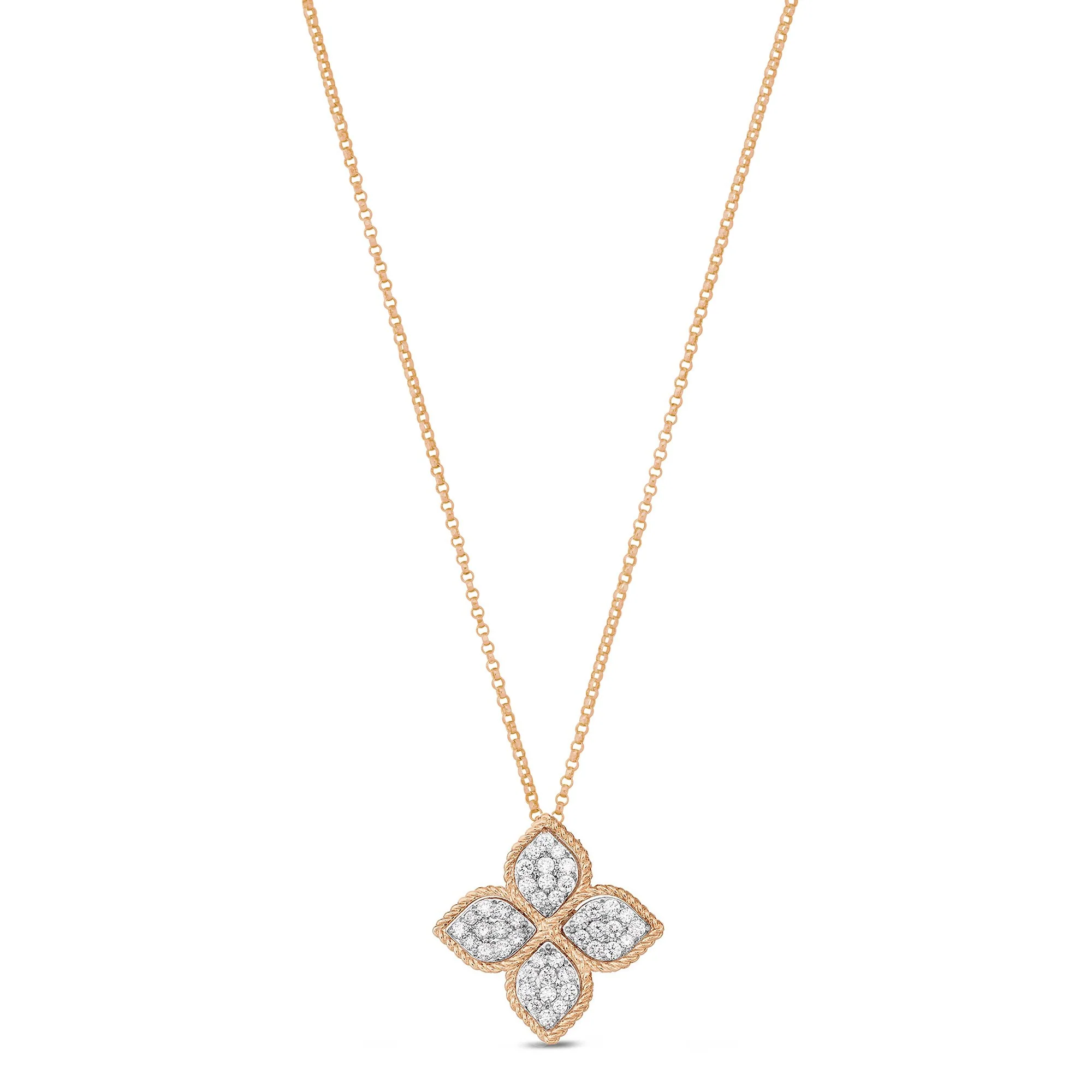 PRINCESS FLOWER PENDANT WITH DIAMONDS - Image 4