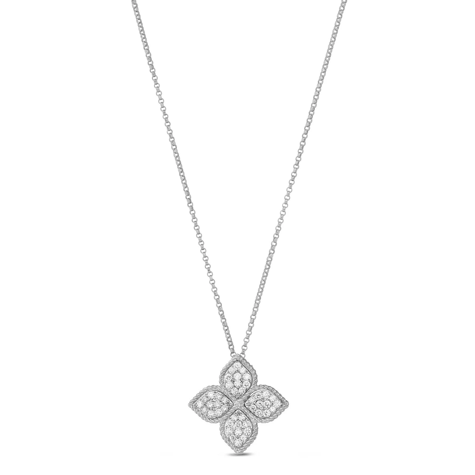 PRINCESS FLOWER PENDANT WITH DIAMONDS - Image 5