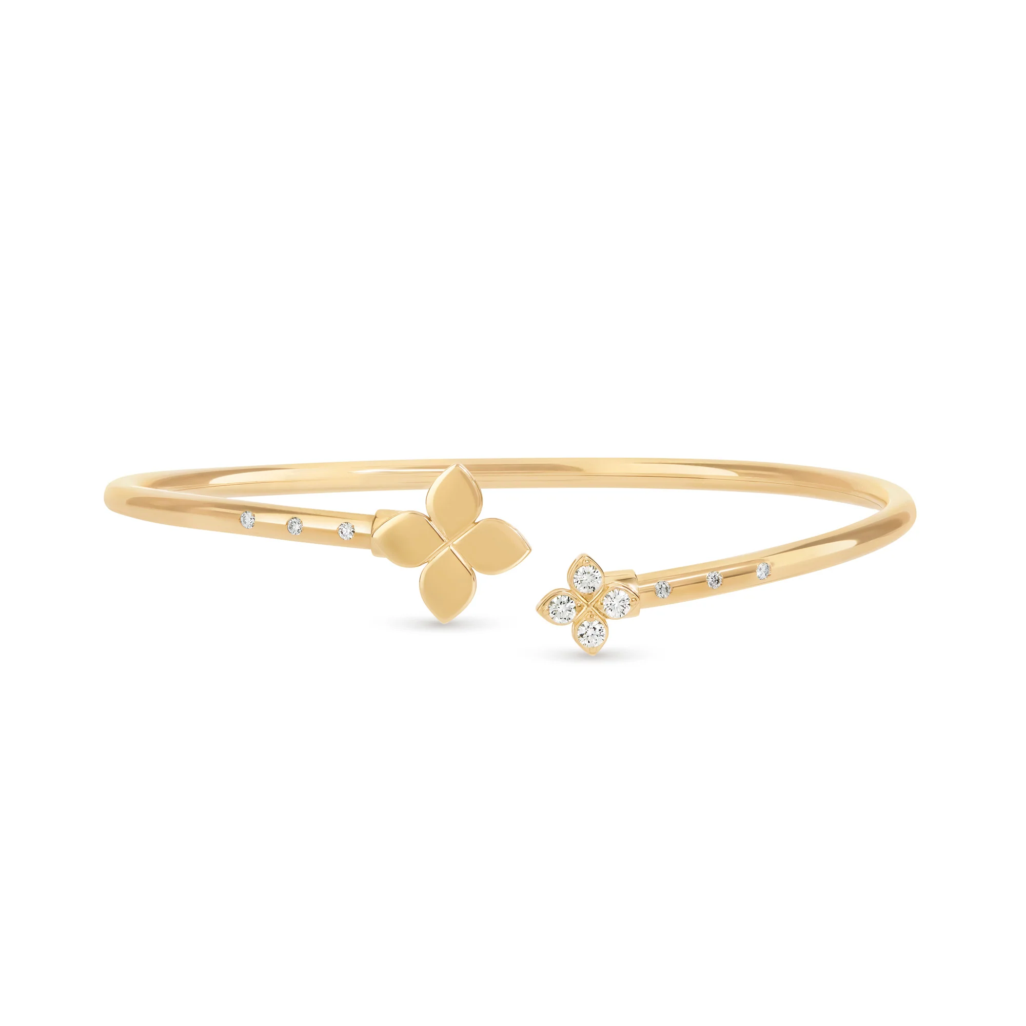 PRINCESS FLOWER BANGLE FOR CAROUSEL WITH DIAMONDS - Image 2