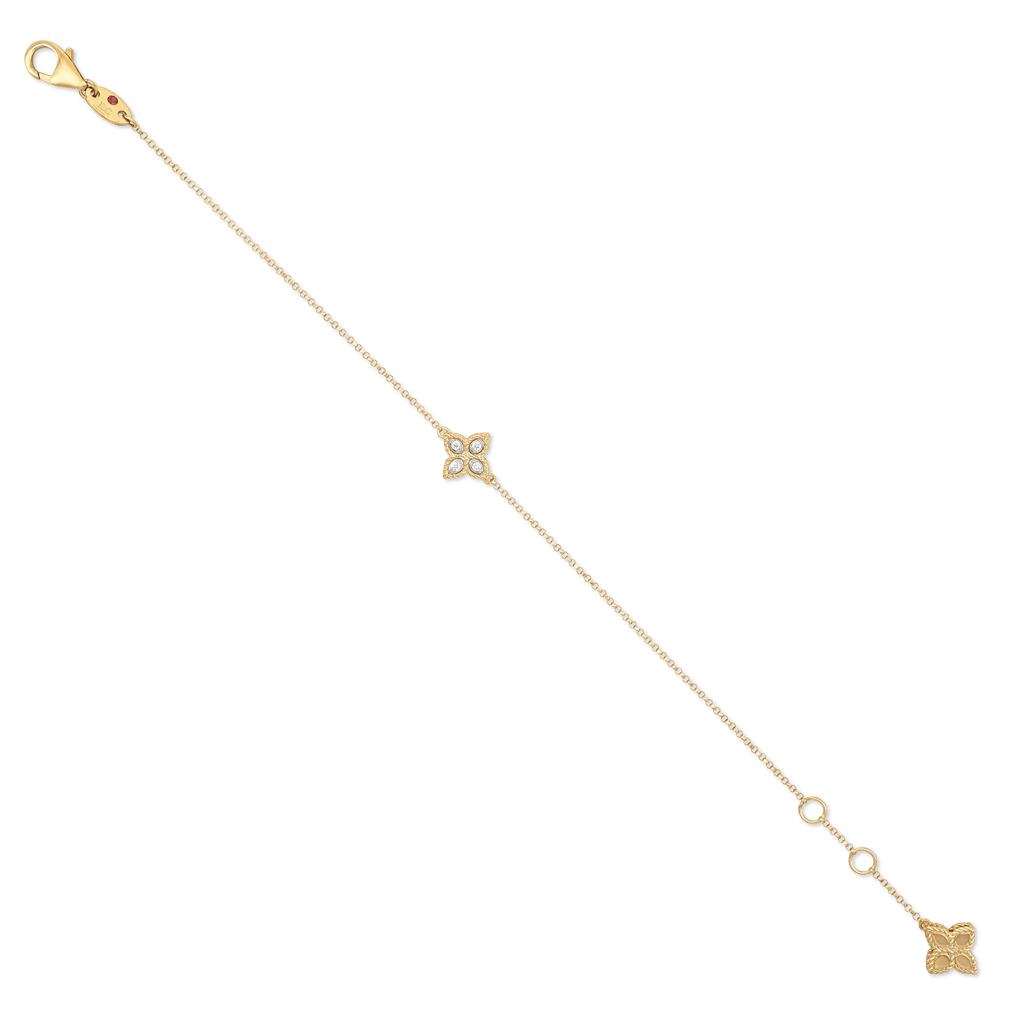 PRINCESS FLOWER BRACELET WITH DIAMONDS - Image 2