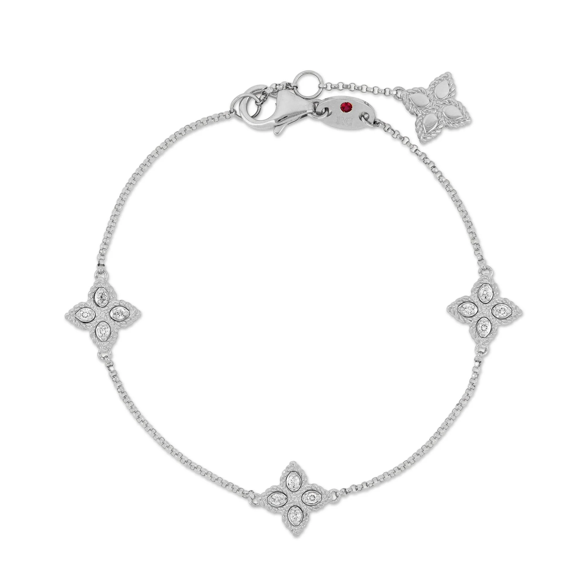 PRINCESS FLOWER BRACELET WITH DIAMONDS - Image 4