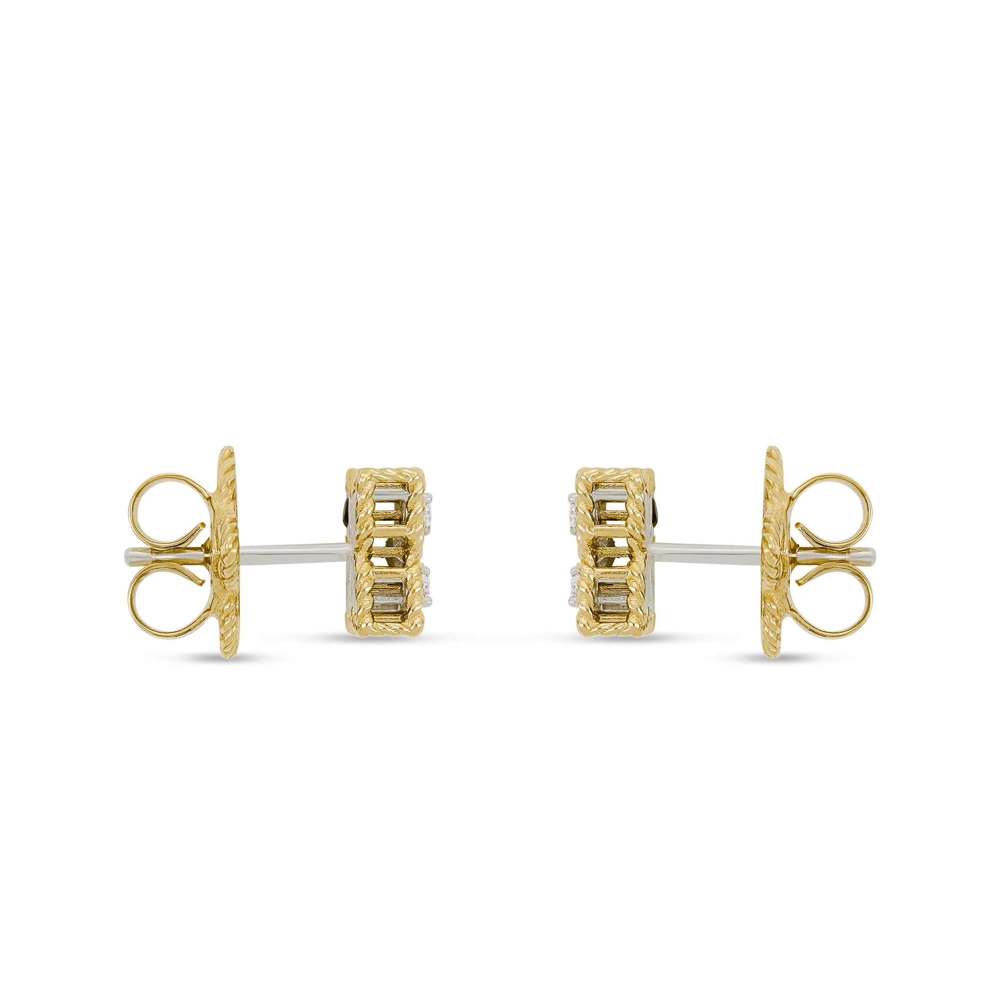 PRINCESS FLOWER EARRINGS WITH DIAMONDS - Image 3