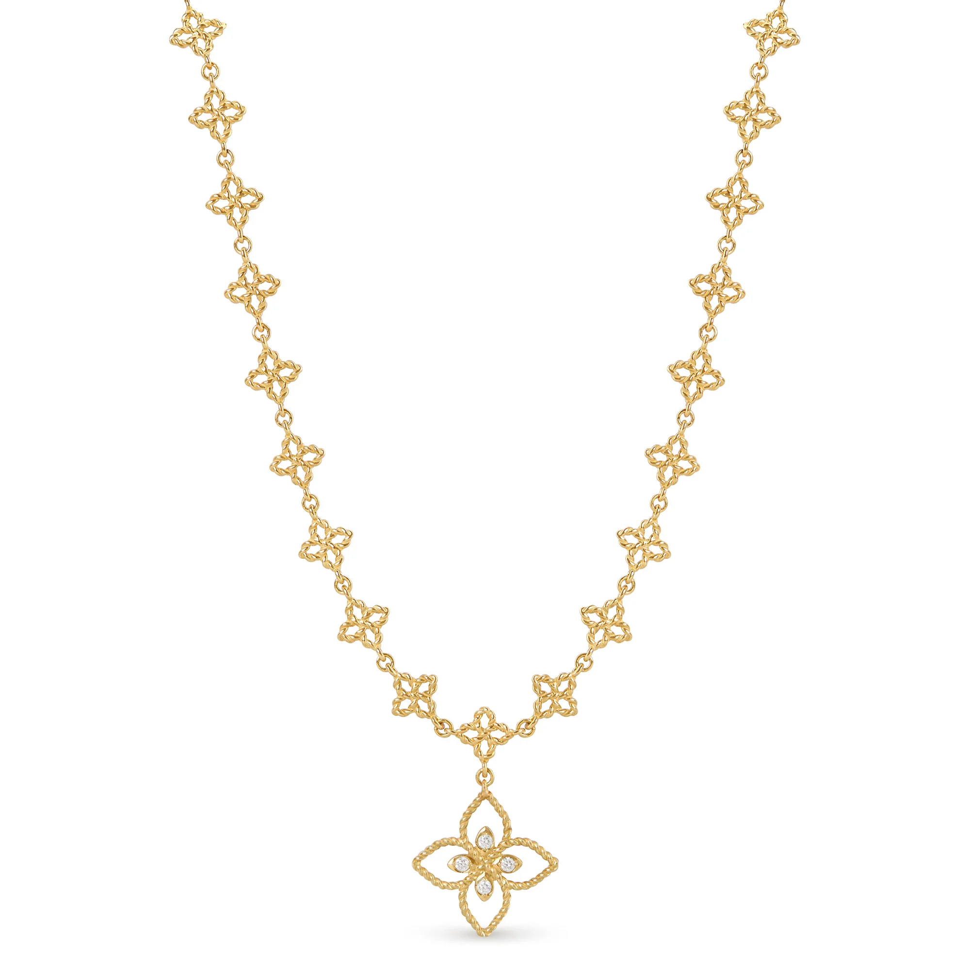 PRINCESS FLOWER NECKLACE FOR CAROUSEL WITH DIAMONDS