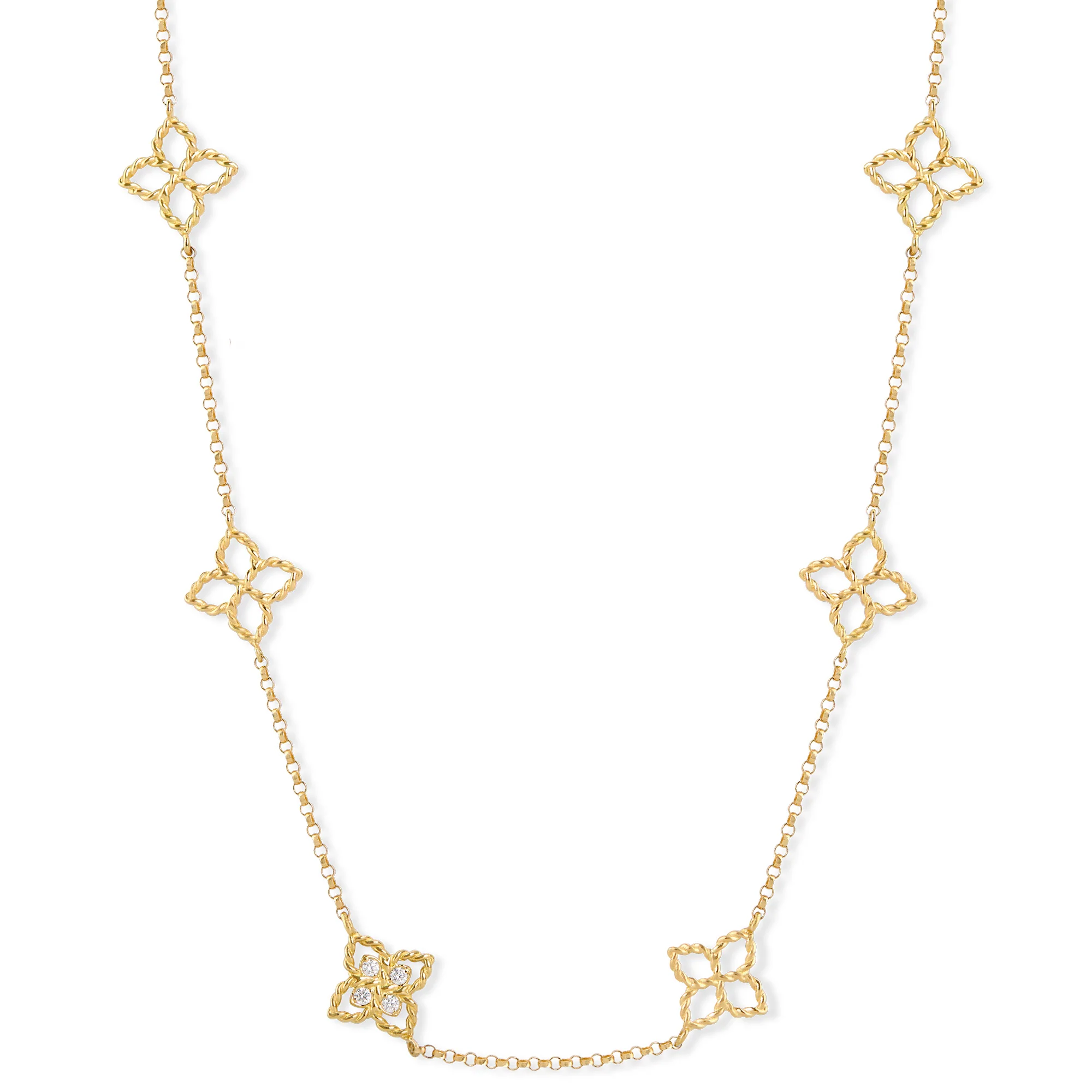 PRINCESS FLOWER NECKLACE FOR CAROUSEL WITH DIAMONDS