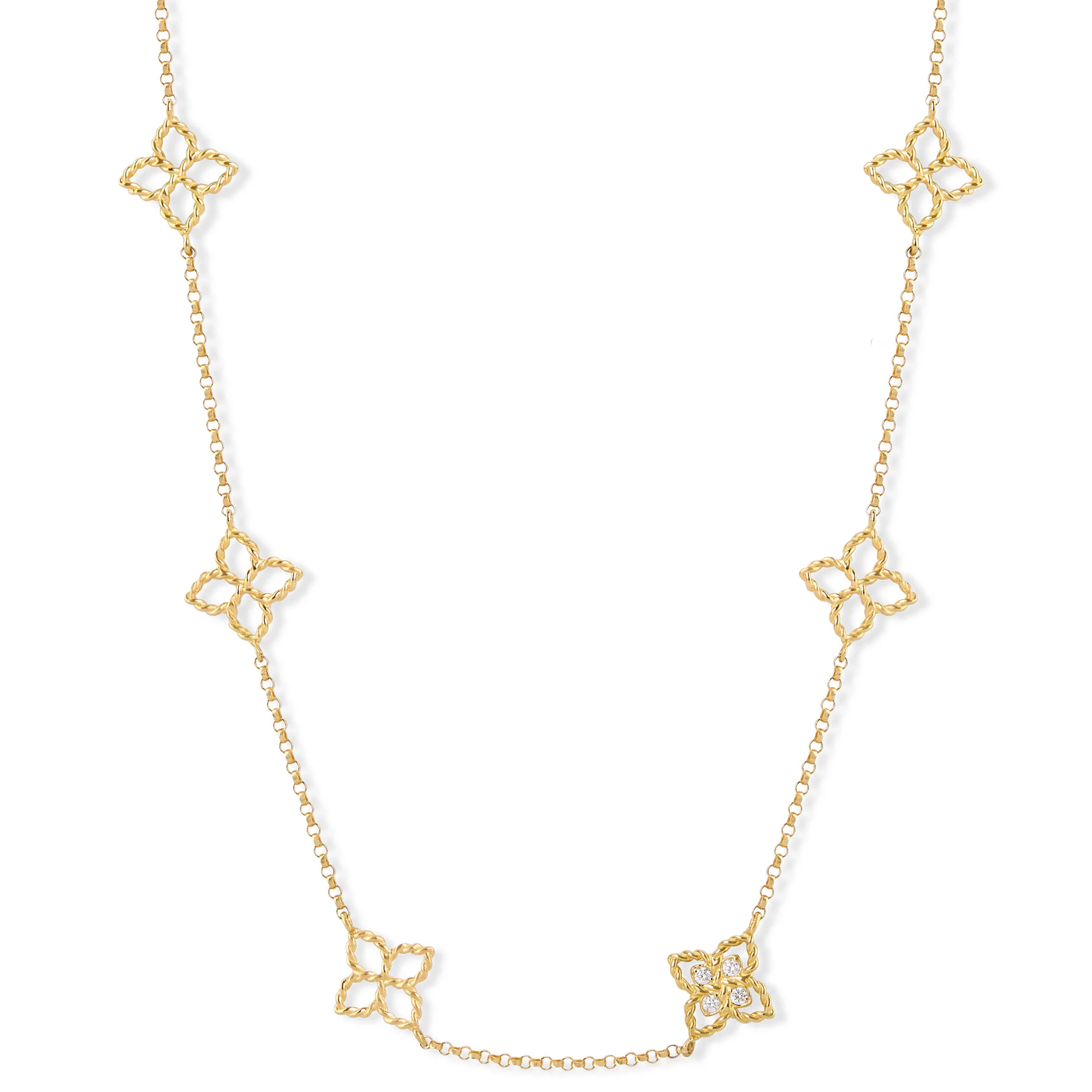 PRINCESS FLOWER NECKLACE FOR CAROUSEL WITH DIAMONDS - Image 3