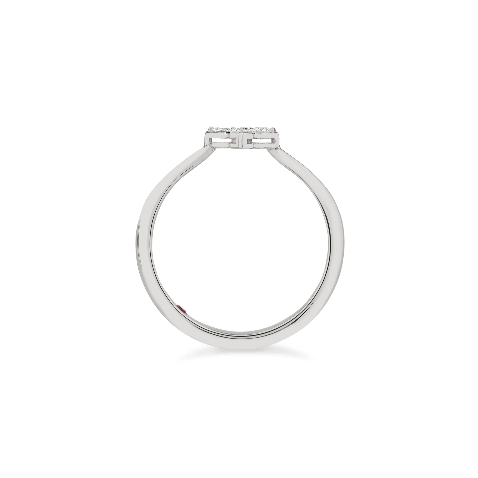 PRINCESS FLOWER RING FOR CAROUSEL WITH DIAMONDS - Image 3