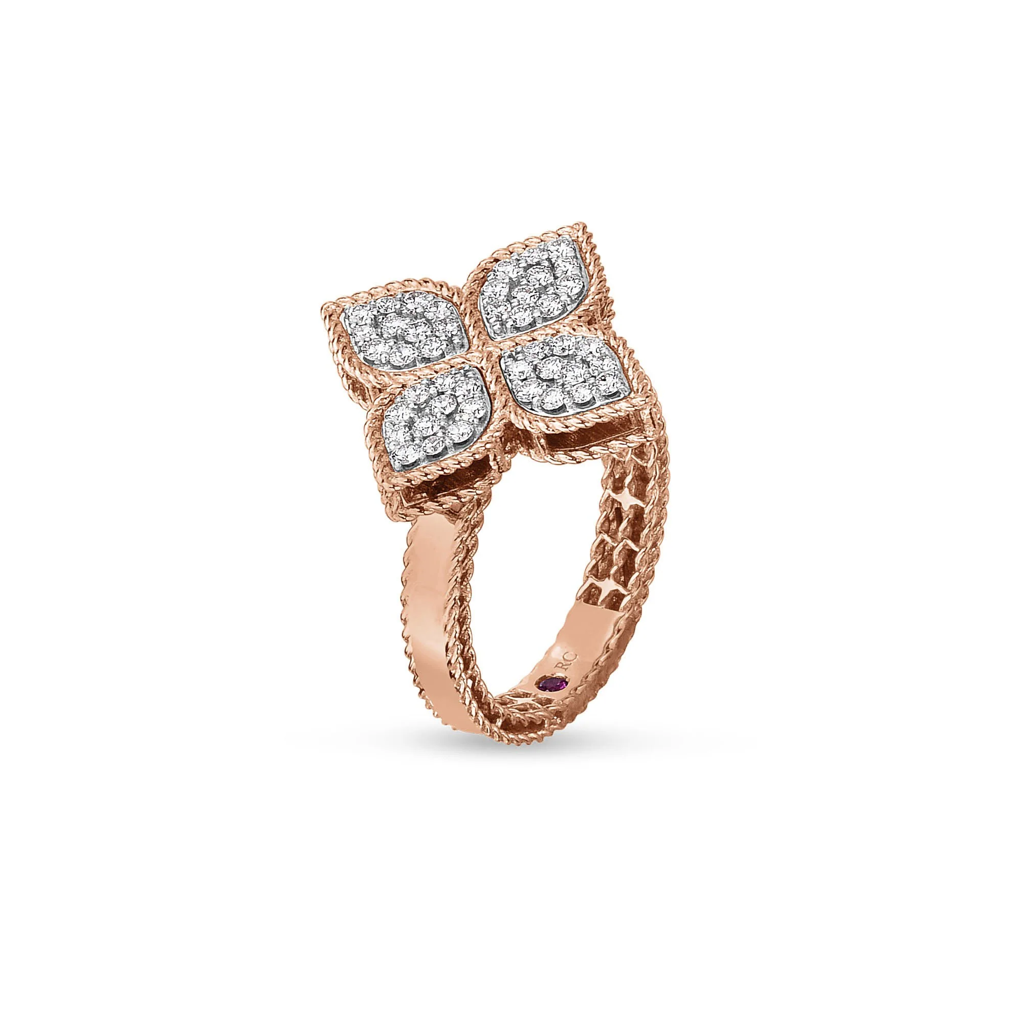 PRINCESS FLOWER RING WITH DIAMONDS - Image 3