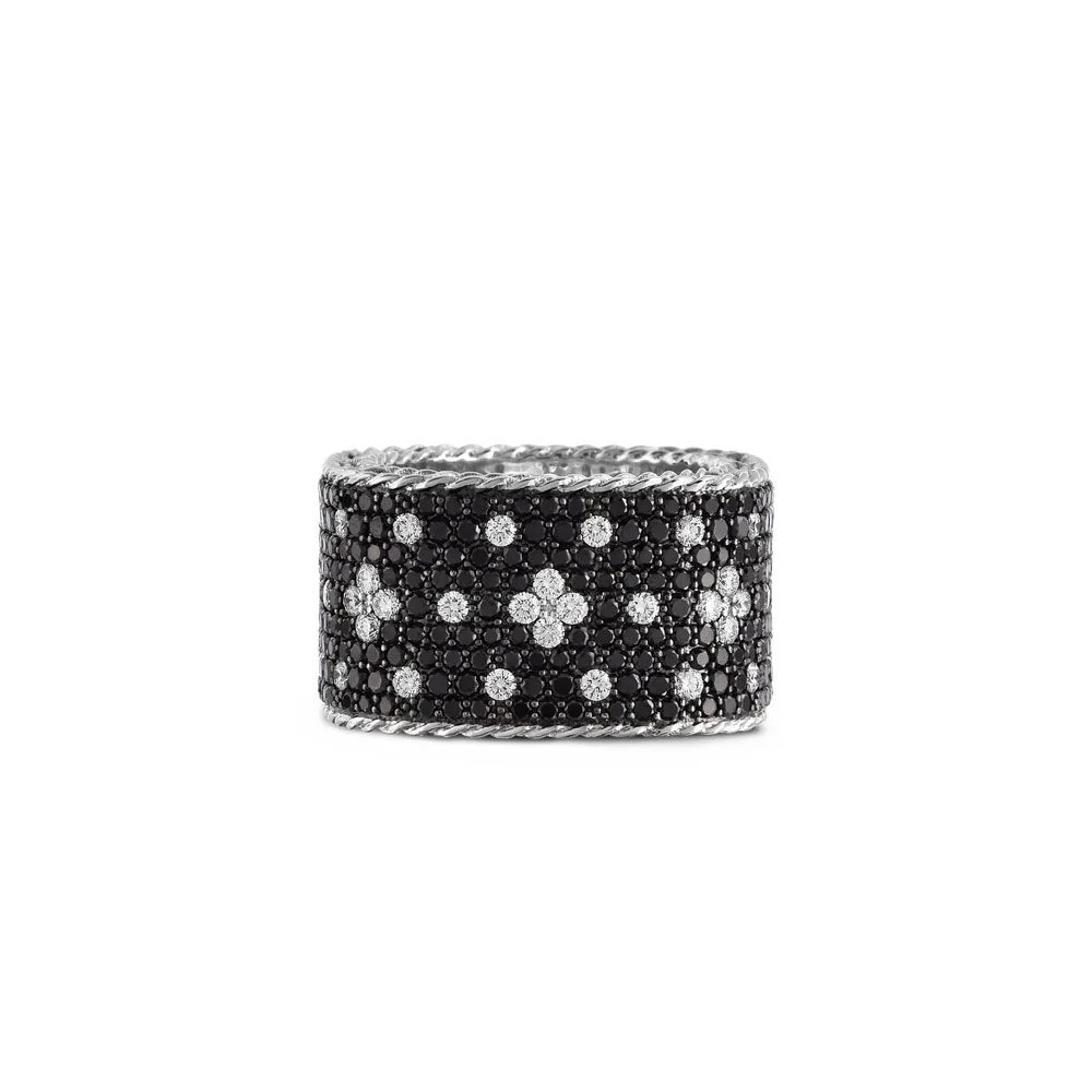 VENETIAN PRINCESS RING WITH BLACK AND WHITE DIAMONDS - Image 2