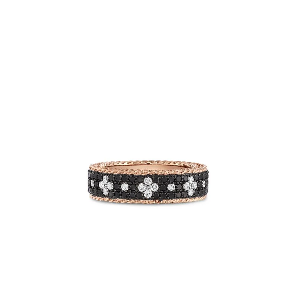 VENETIAN PRINCESS RING WITH BLACK AND WHITE DIAMONDS - Image 2