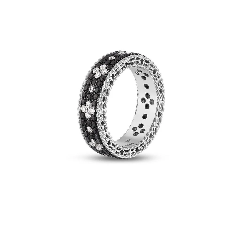 VENETIAN PRINCESS RING WITH BLACK AND WHITE DIAMONDS - Image 3