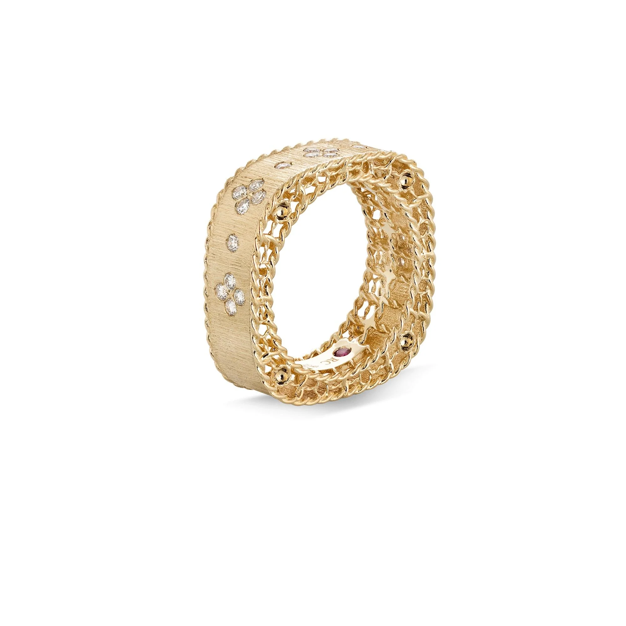 PRINCESS RING WITH DIAMONDS