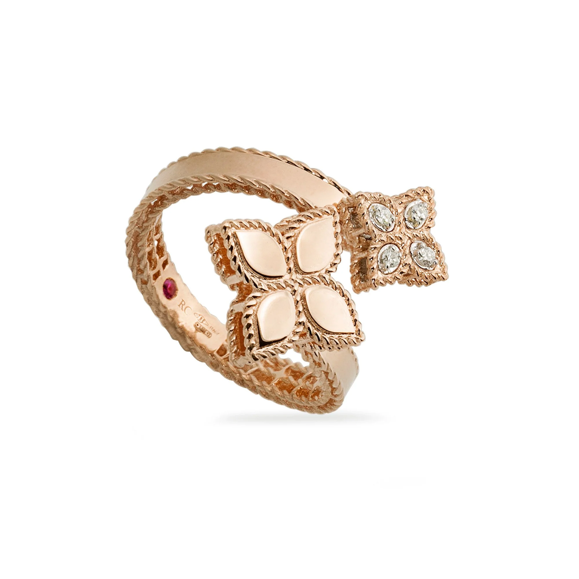 PRINCESS FLOWER RING WITH DIAMONDS - Image 4