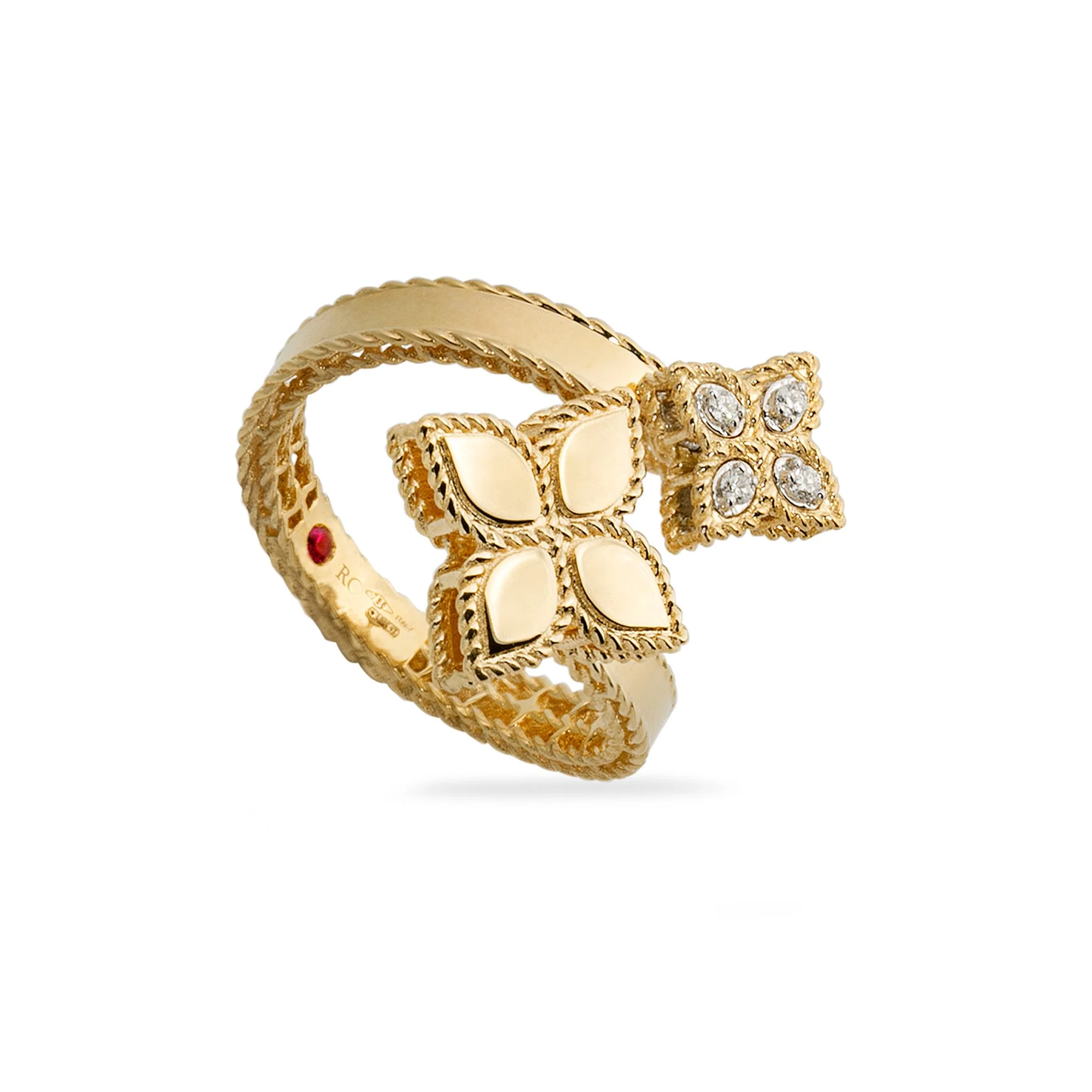 PRINCESS FLOWER RING WITH DIAMONDS - Image 5