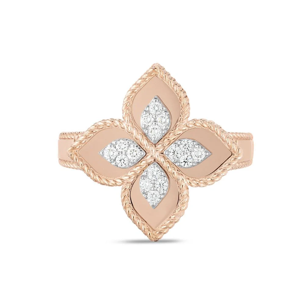 PRINCESS FLOWER RING WITH DIAMONDS - Image 2