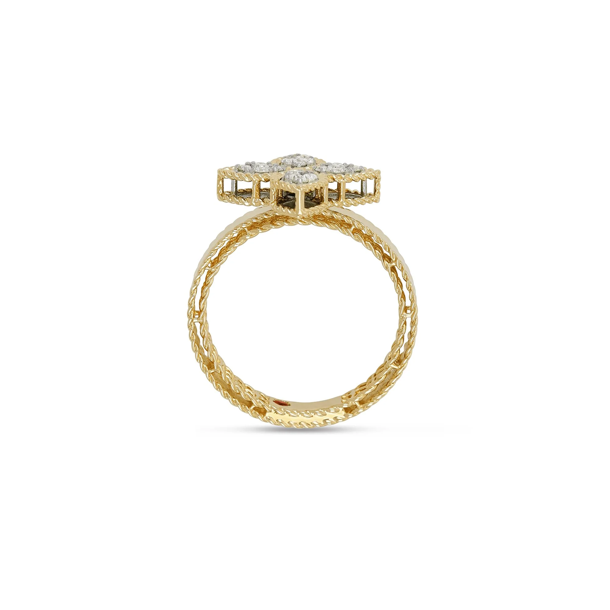 PRINCESS FLOWER RING WITH DIAMONDS - Image 4