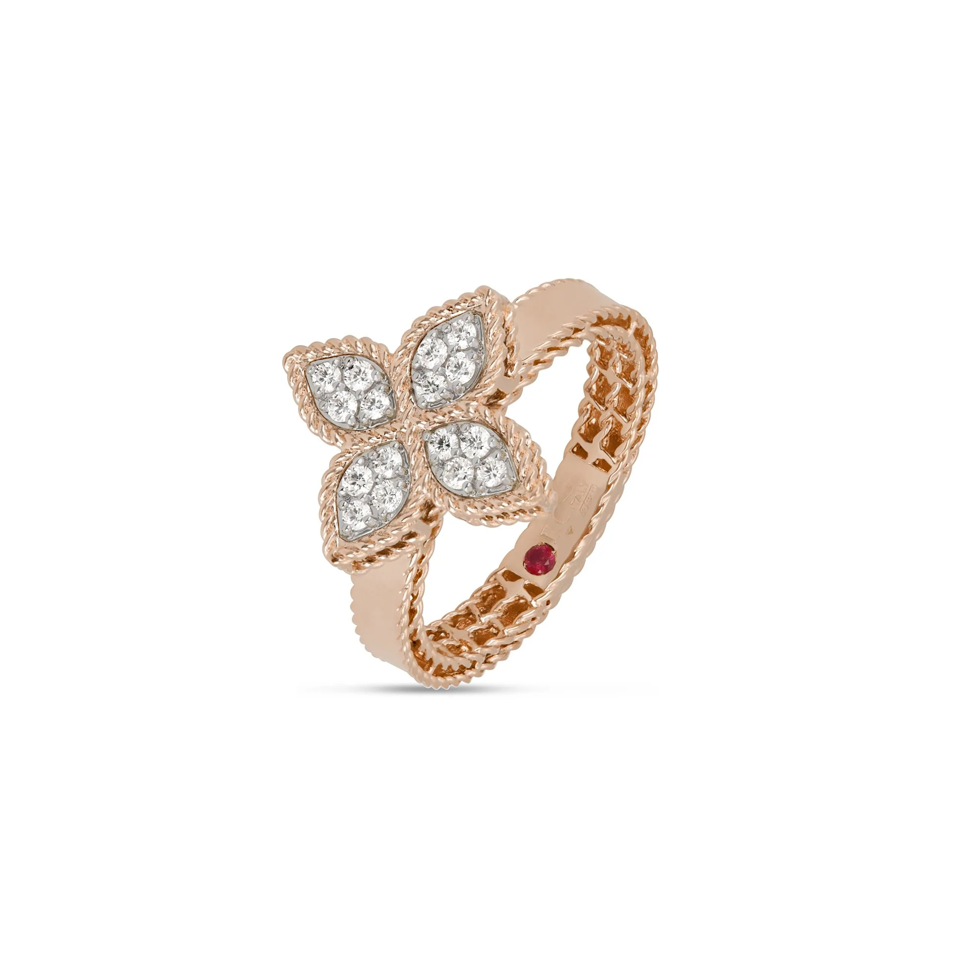 PRINCESS FLOWER RING WITH DIAMONDS - Image 5
