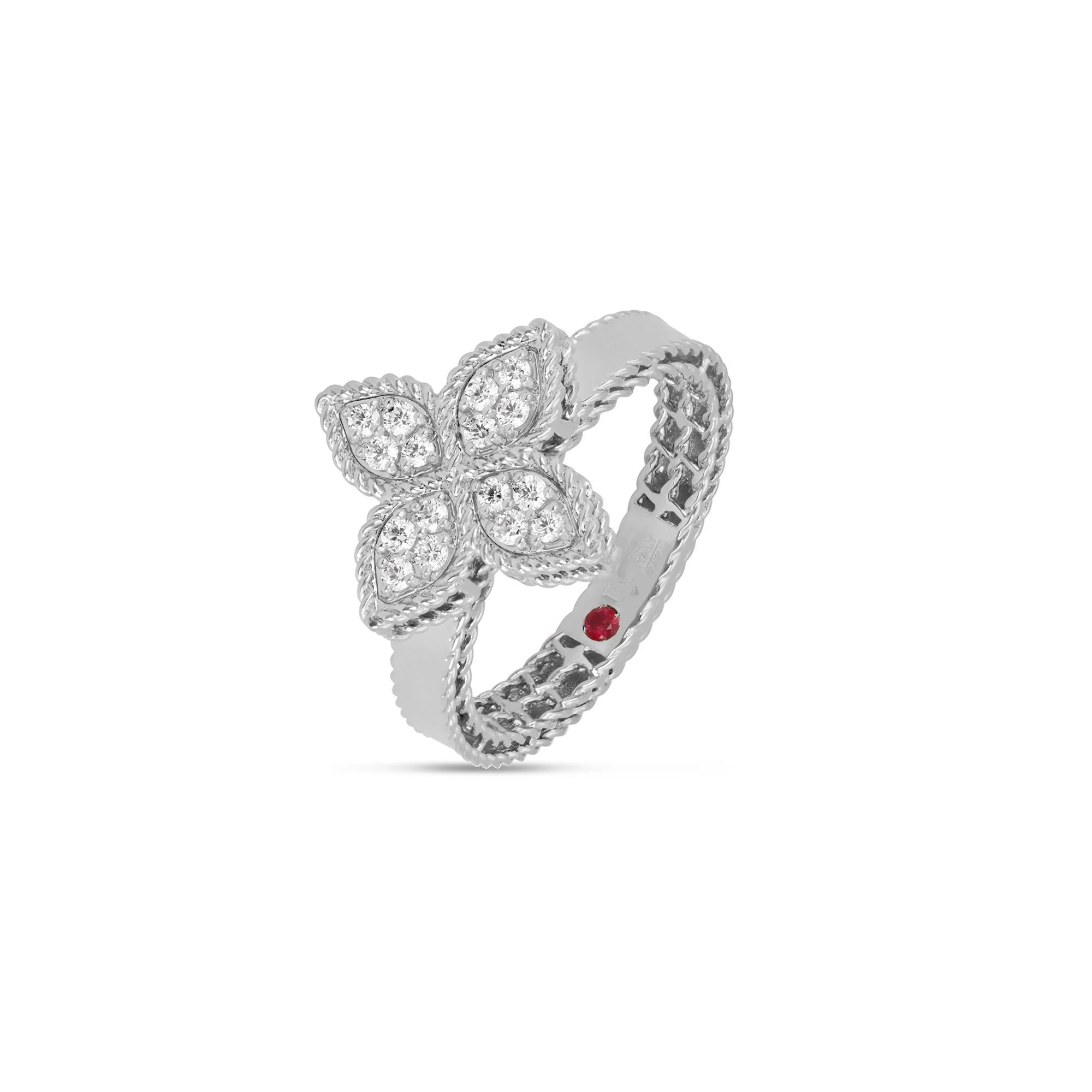 PRINCESS FLOWER RING WITH DIAMONDS - Image 6