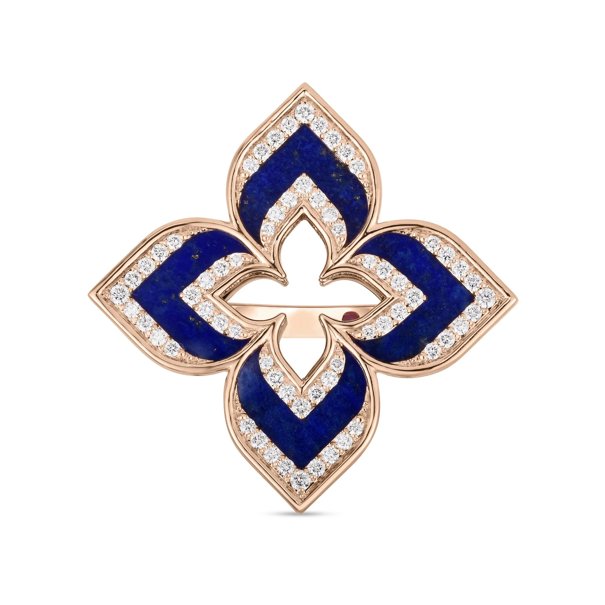 VENETIAN PRINCESS RING WITH DIAMONDS AND LAPIS - Image 2