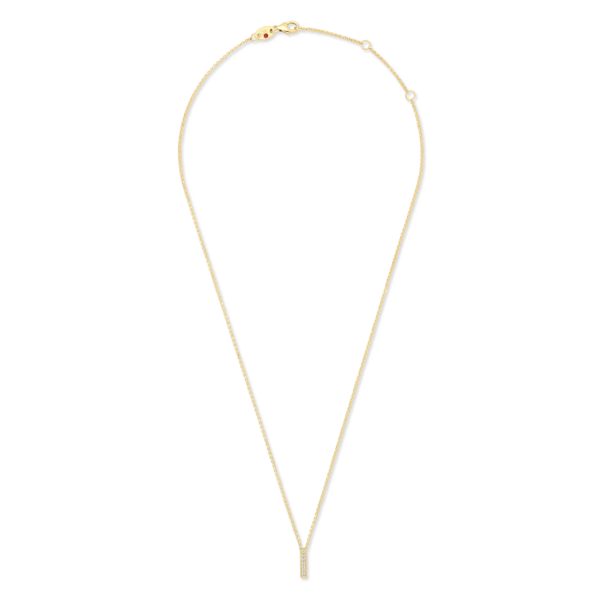 TINY TREASURE NECKLACE WITH DIAMONDS - Image 2