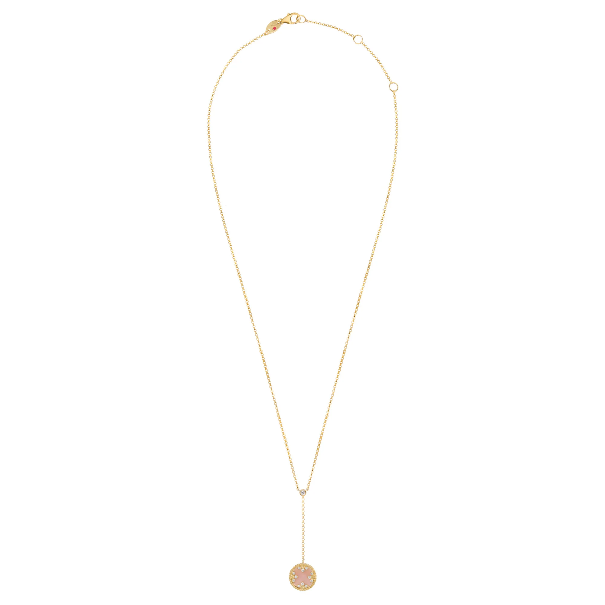VENETIAN MEDALLIONS NECKLACE FOR CAROUSEL WITH DIAMONDS, OPAL AND MOTHER OF PEARL - Image 2