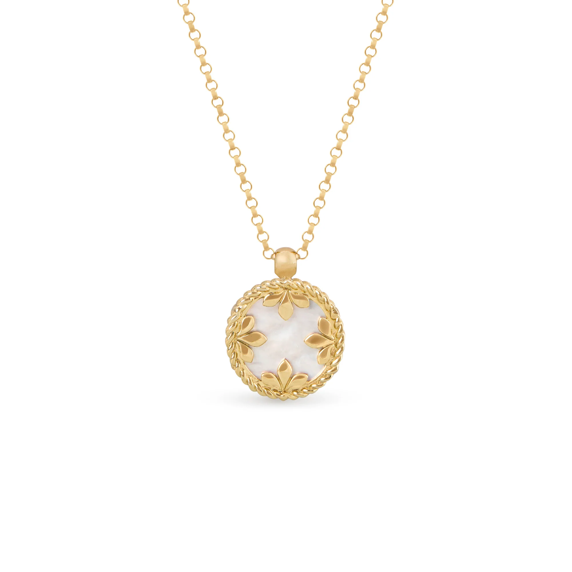 VENETIAN MEDALLIONS NECKLACE FOR CAROUSEL WITH DIAMONDS, OPAL AND MOTHER OF PEARL - Image 2