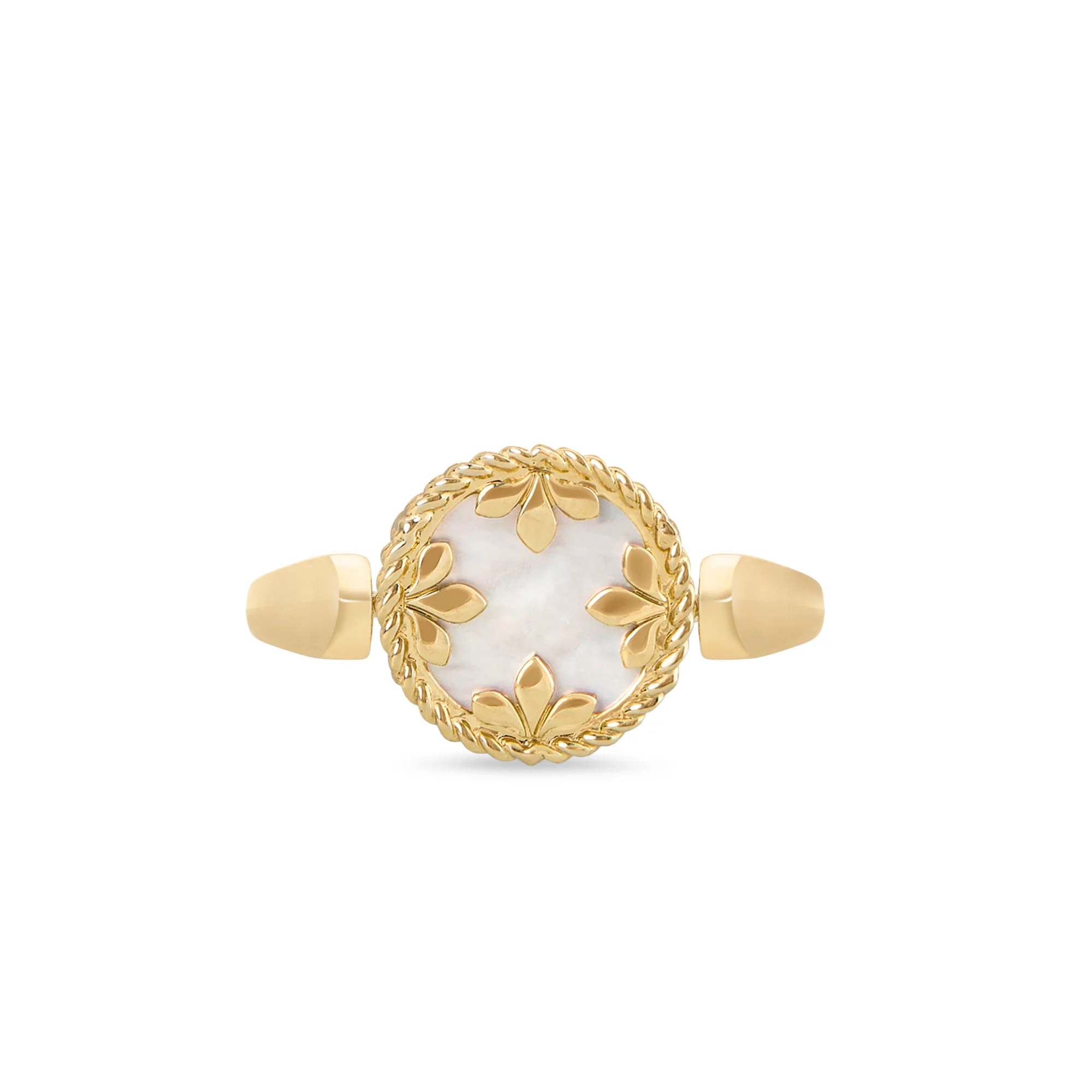 VENETIAN MEDALLIONS RING FOR CAROUSEL WITH DIAMONDS, OPAL AND MOTHER OF PEARL - Image 3